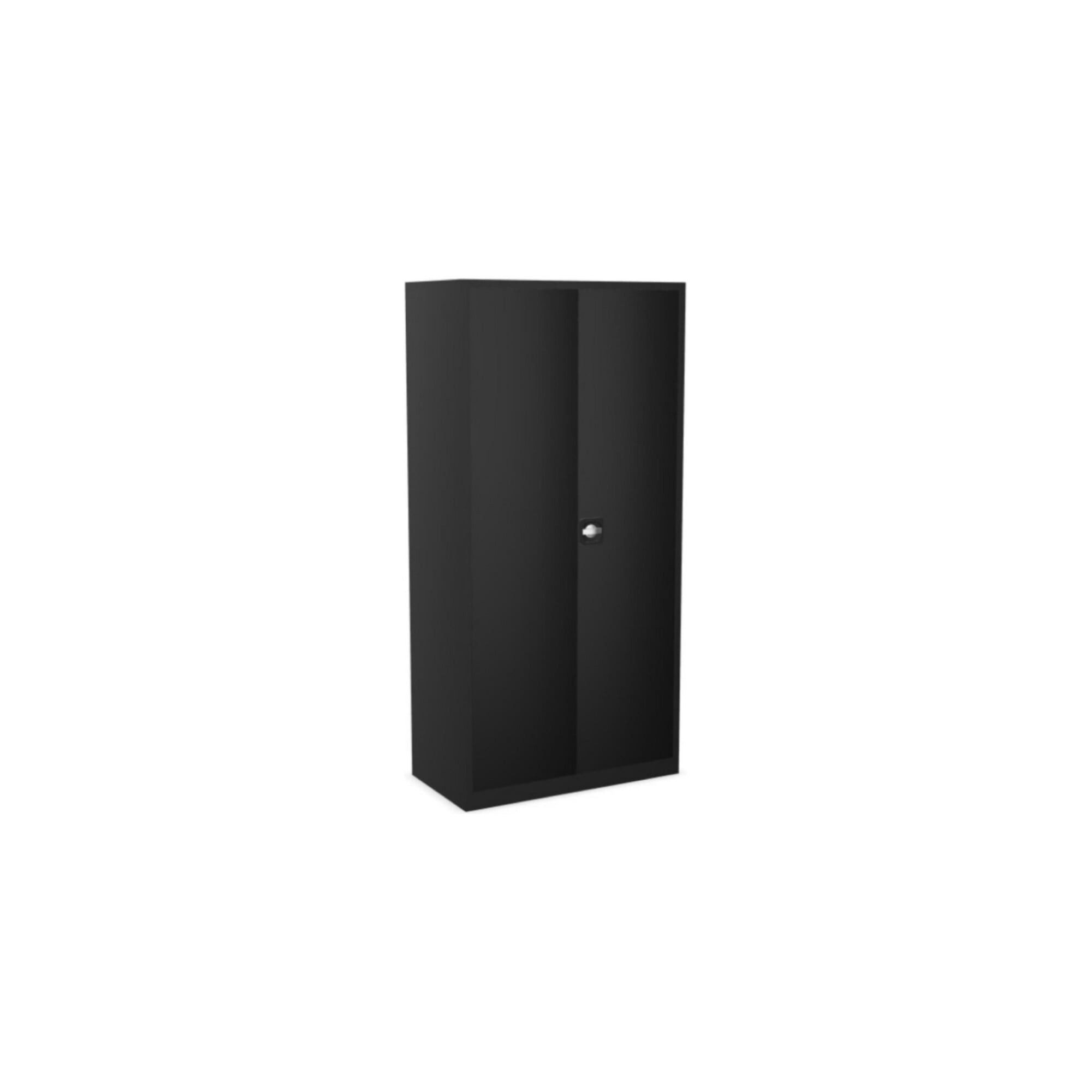 Stier Falttürenschrank STIER Universalschrank 1950 x 920 x 420 mm Tiefschwarz verschweißt mit