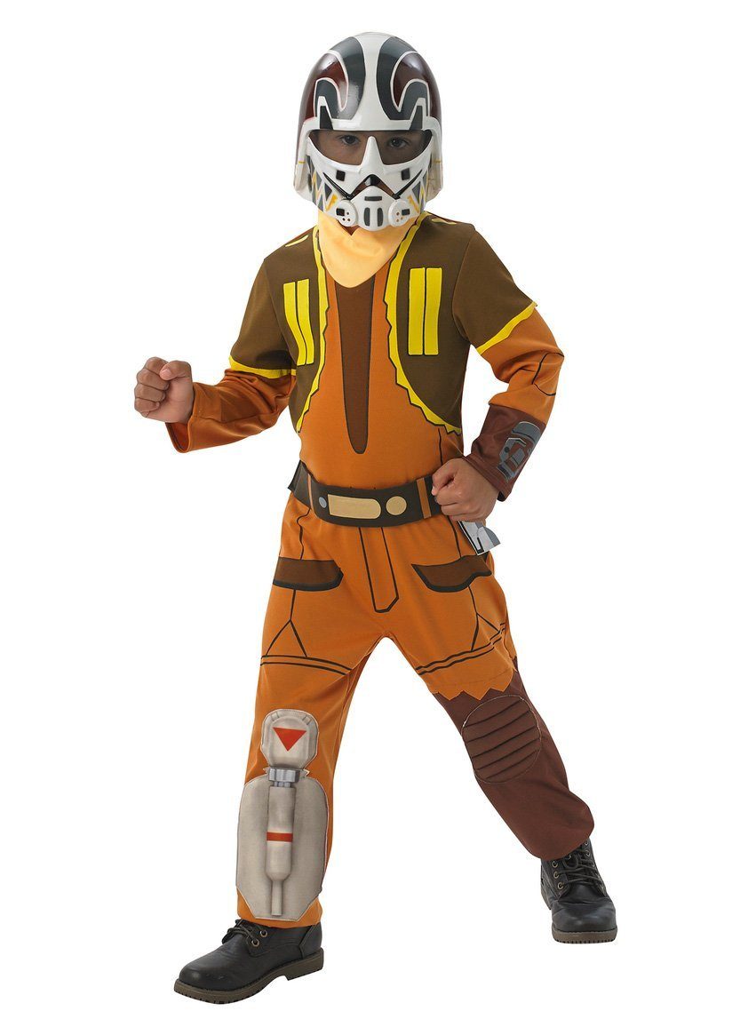 Rubie´s Kostüm Star Wars Rebels Ezra Kostüm für Kinder, Pilotenkostüm des Helden aus Star Wars Rebels