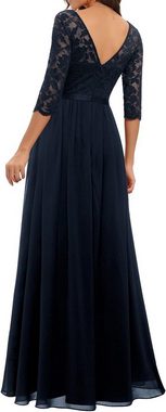 FIDDY Abendkleid Maxi-Abendkleider – Brautjungfernkleider mit V-Ausschnitt – Kleid