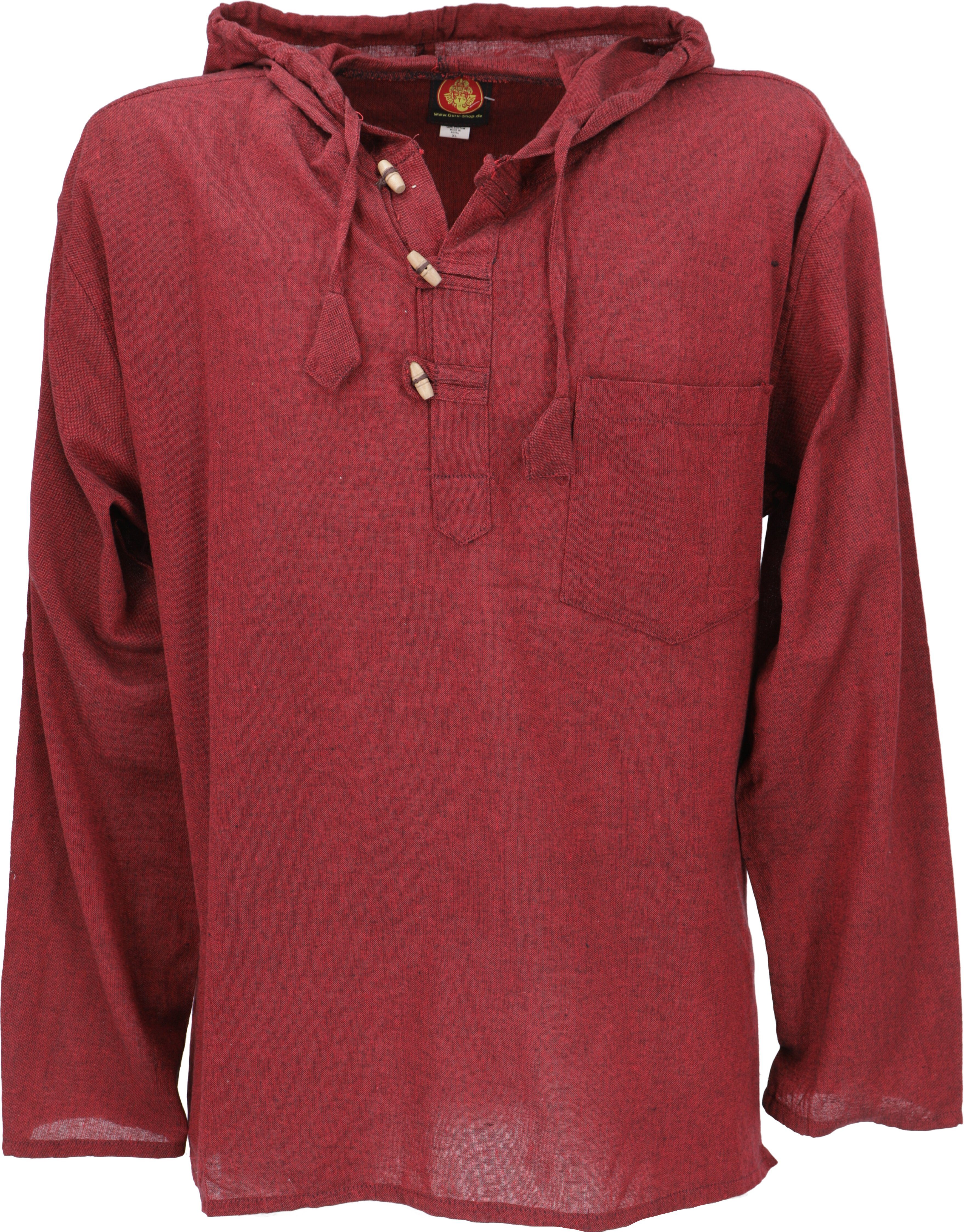 Guru-Shop Hemd & Shirt Nepal Hemd, Goa Hippie Sweatshirt, Yogashirt,.. Ethno Style, alternative Bekleidung