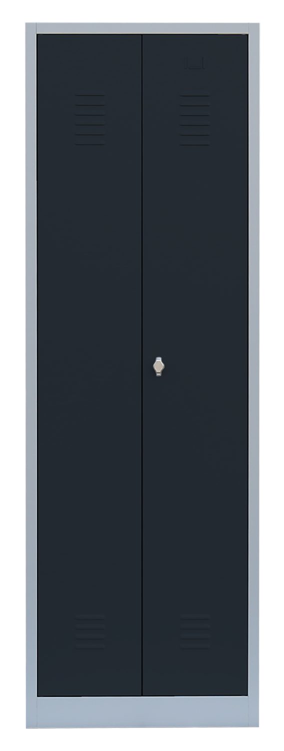 Steelboxx Spind Spind,Garderobenschrank Kleiderspind 1800 x 600 x 500 mm (1-St) Komplett verschweißt und montiert