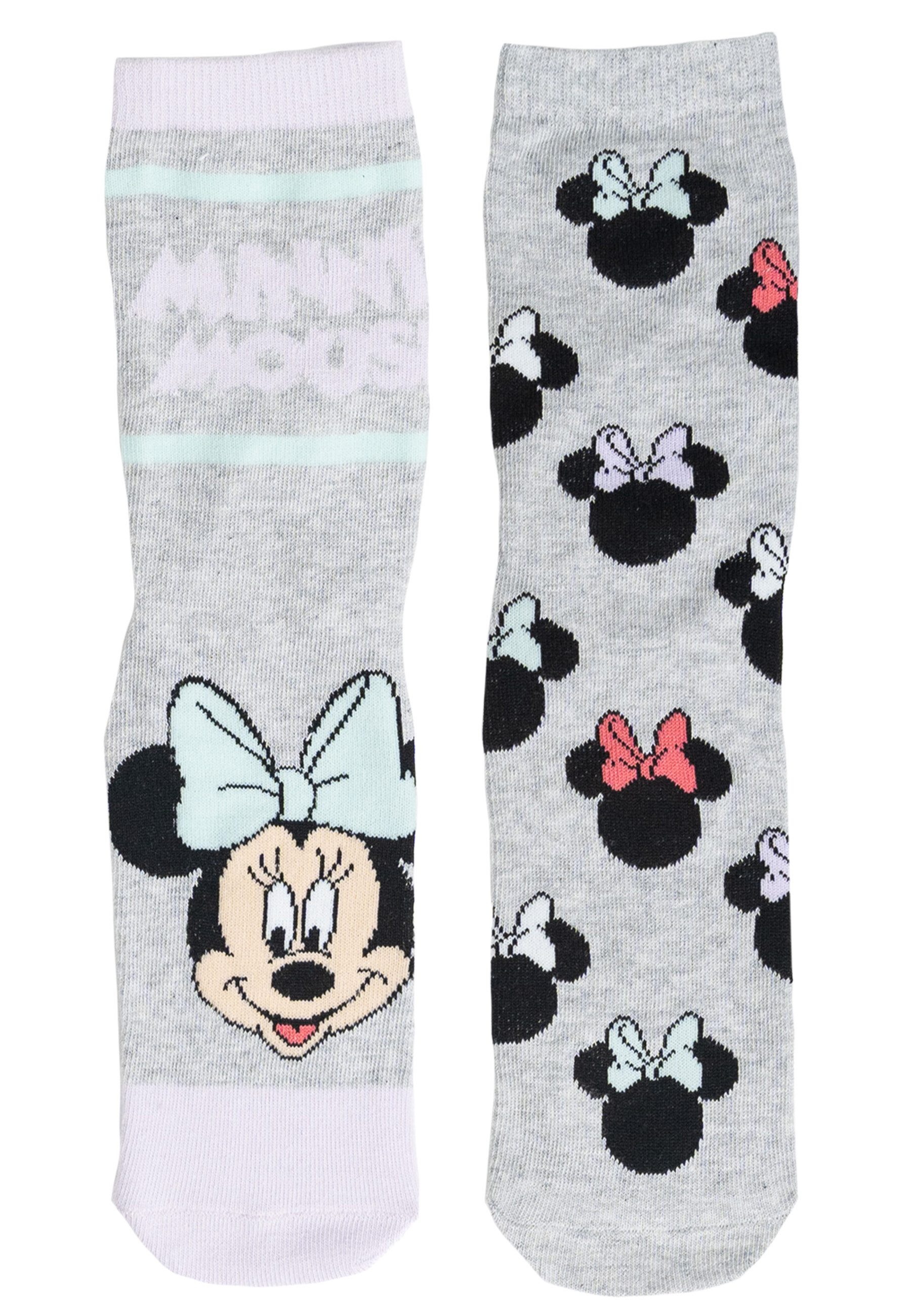 United Labels® Socken Disney Minnie Mouse Socken Sneaker Strümpfe (5er Pack) 38-43