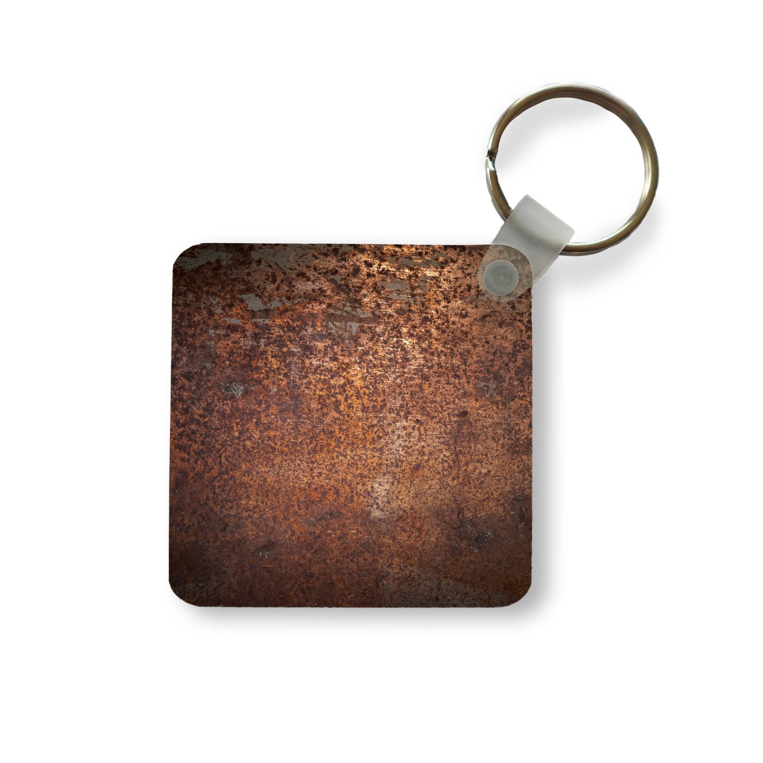 Schlüsselanhänger Stahl - Rost - Bronze - Struktur