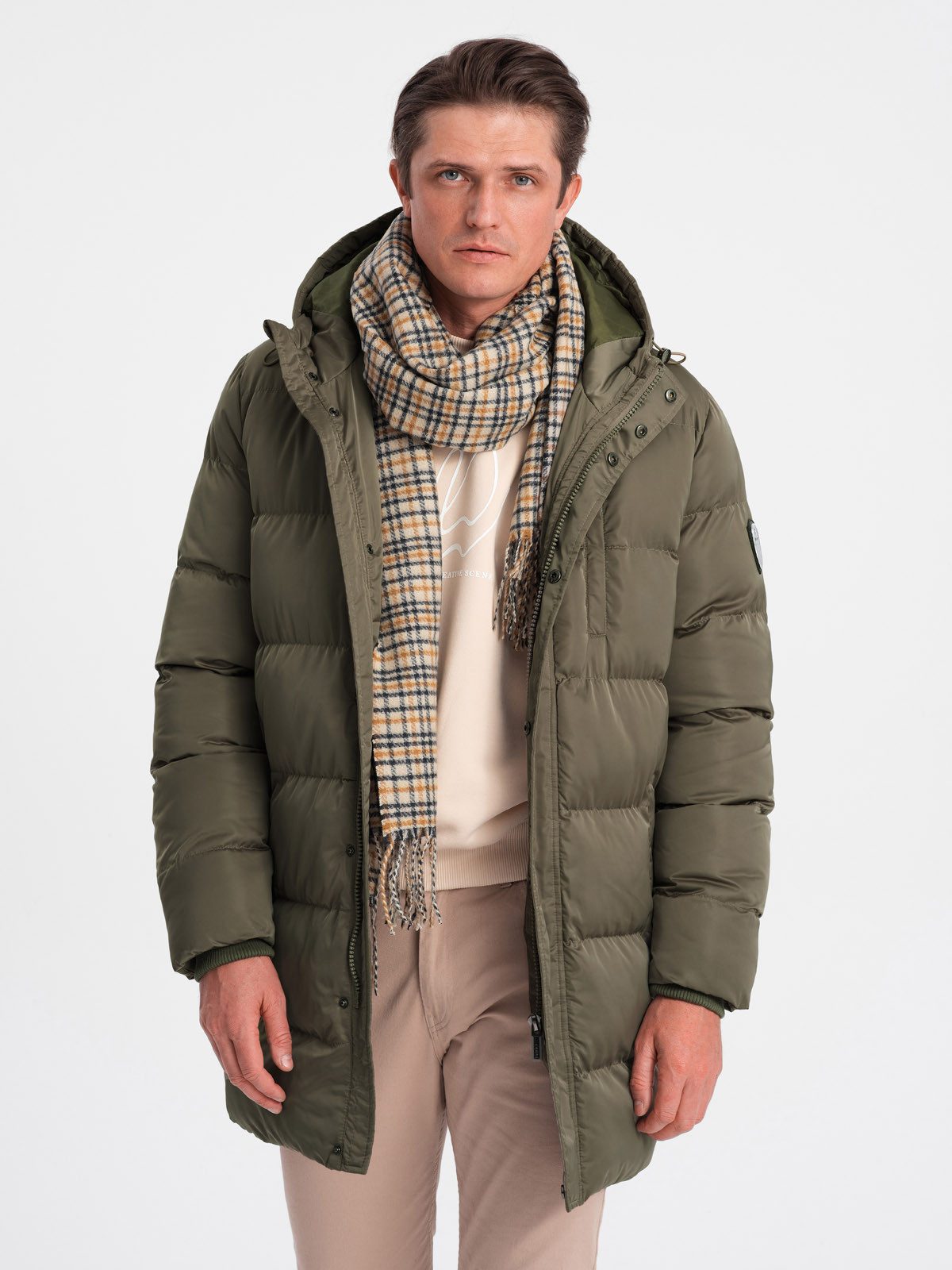 OMBRE Winterjacke Lange Steppjacke günstig online kaufen