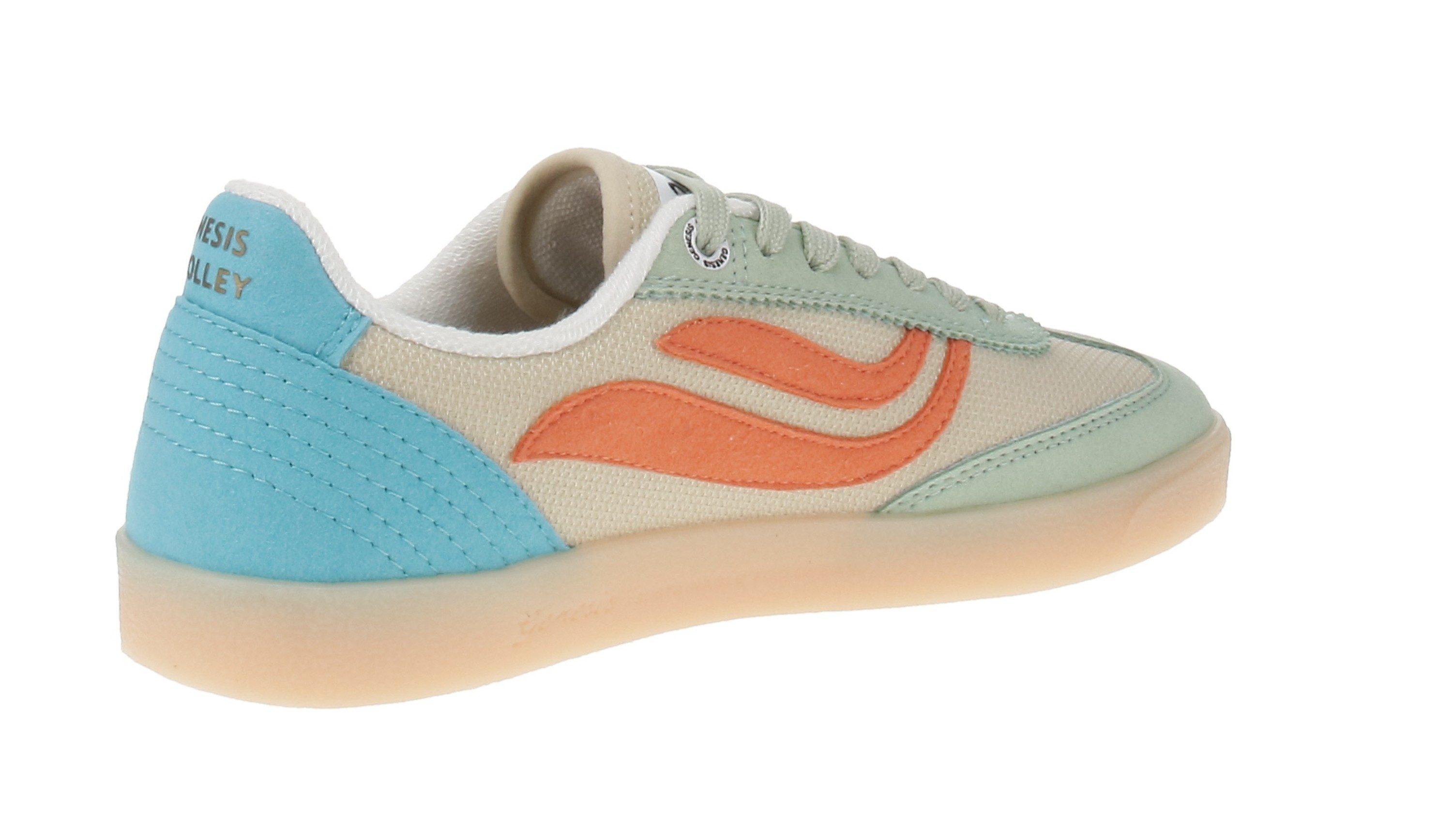 Genesis Footwear Genesis 1005851 G-Volley Mesh - Damen Sneaker - Shilf-Turquoise-Sand Sneaker