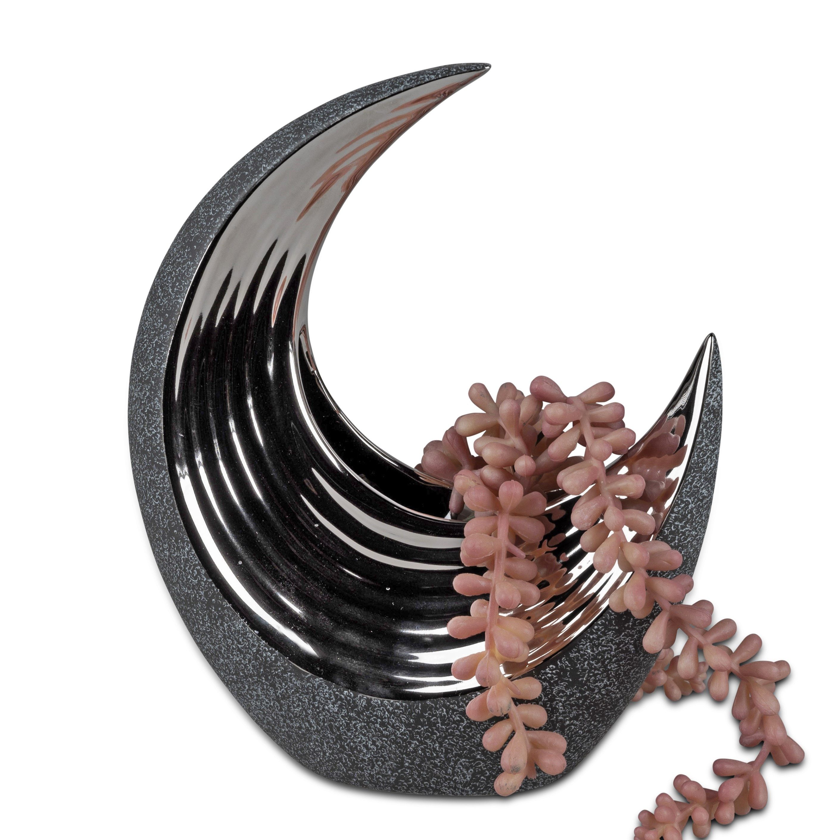 formano Dekovase Anthrazit, Farbe: Grau, Höhe: 22cm
