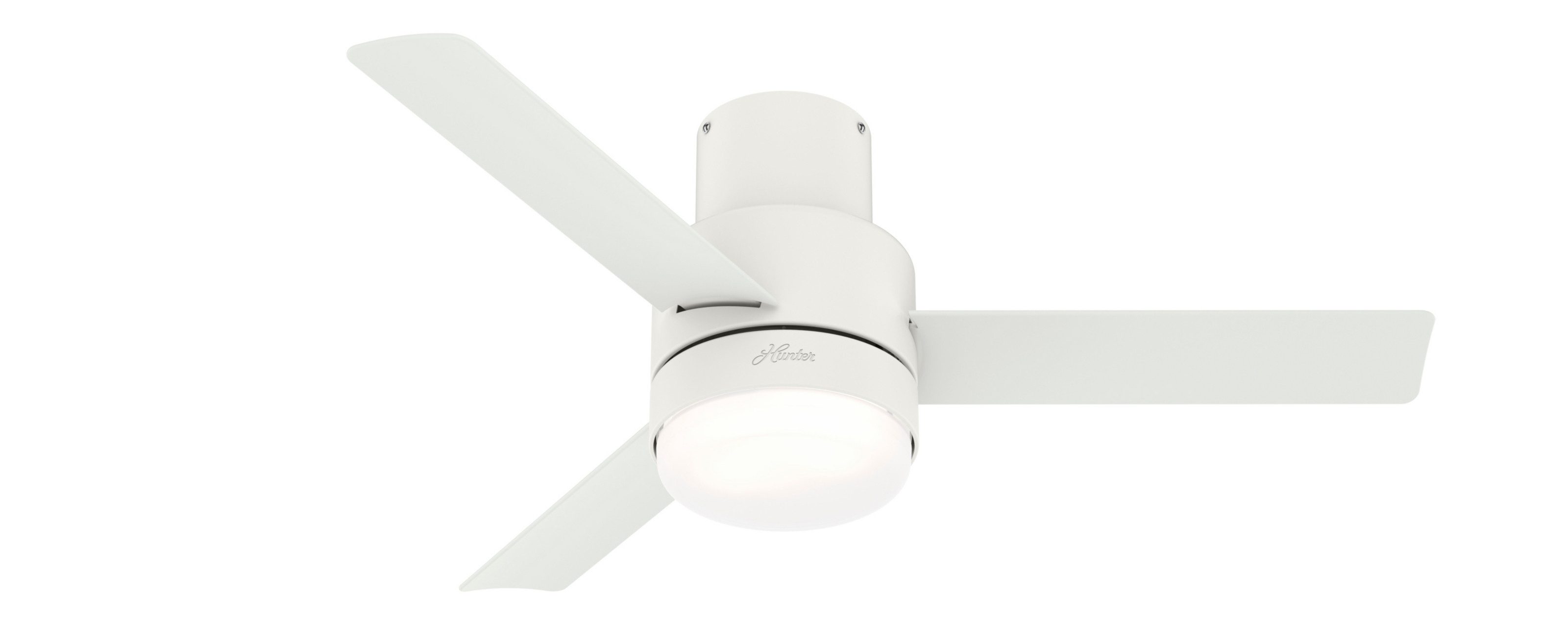 Hunter Deckenventilator Deckenventilator Gilmour Weiß mit Licht