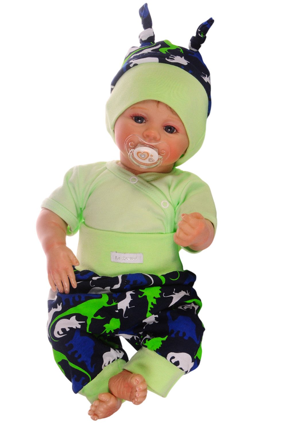 Body & Hose Baby Anzug Erstlingsausstattung Wickelbody Schlupfhose Mütze