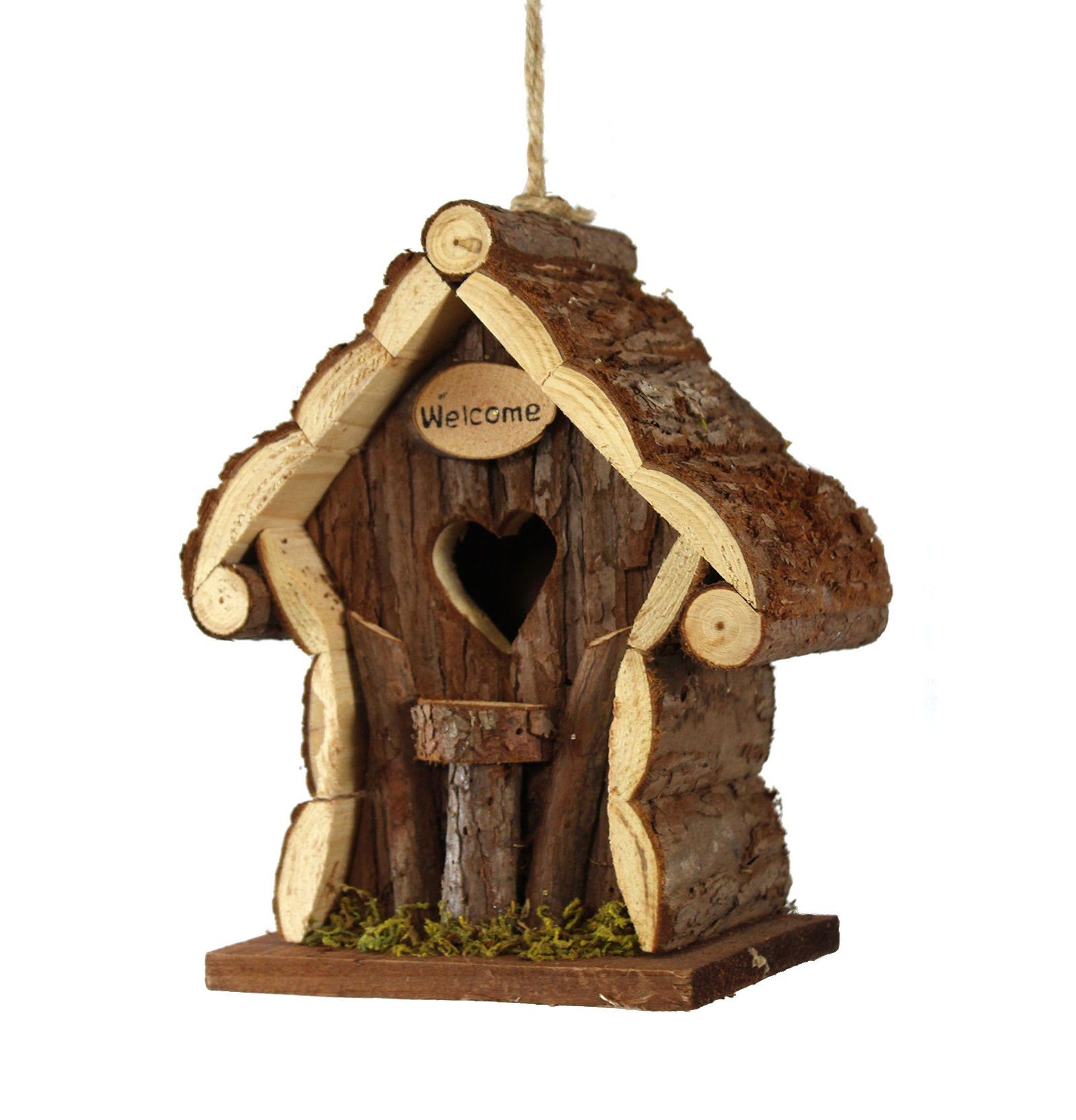 Spetebo Vogelhaus Holz Deko Vogelhaus WELCOME - zum hängen, zum aufhängen