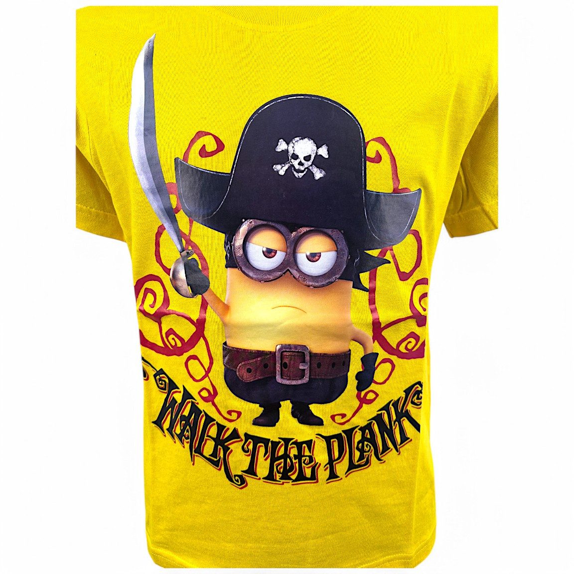 Minions T-Shirt Bob Pirat Kurzarmshirt aus Baumwolle Gr. 104- 140 cm