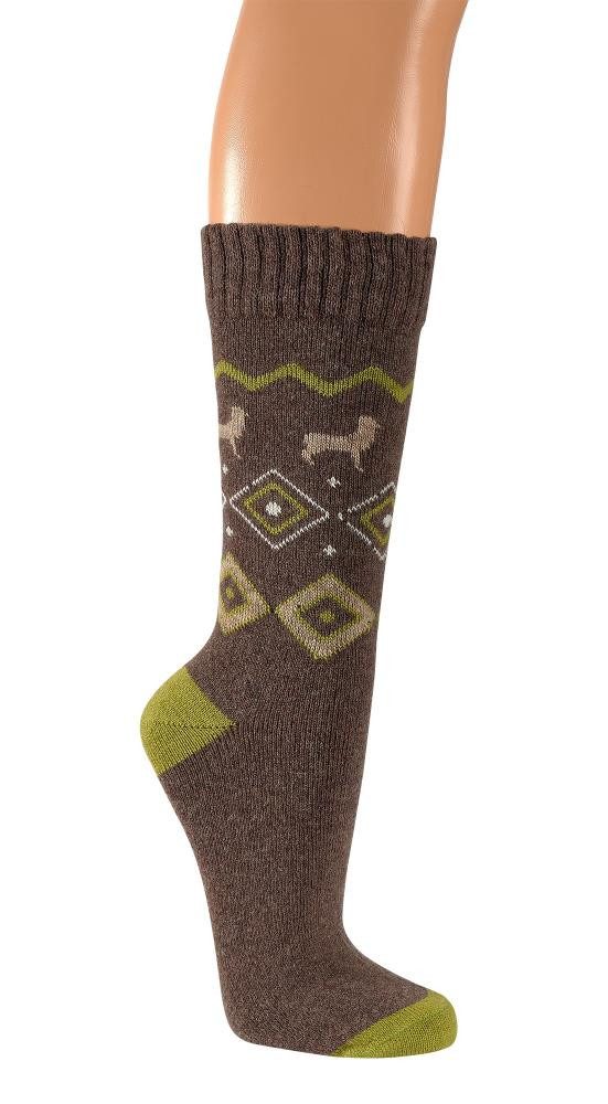 FussFreunde Norwegersocken 2 Paar Hygge-Socken mit Alpakawolle glatt-gestri günstig online kaufen