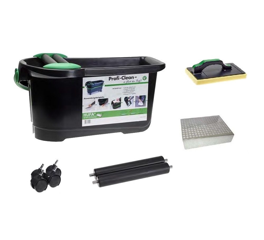 Hufa Fliesenrollenwasch-Set Hufa Fliesenleger Fliesen Waschset Profi Clean Plus 9451, Waschrollen mit Metallachsen