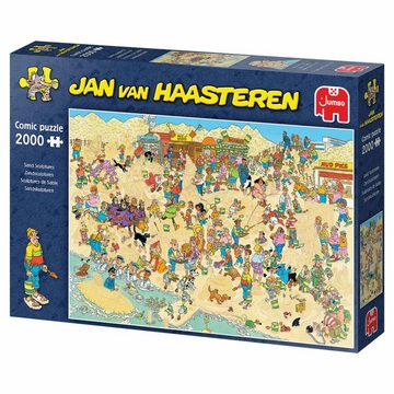 Jumbo Spiele Puzzle Jan van Haasteren - Sandskulpturen 2000 Teile, 2000 Puzzleteile