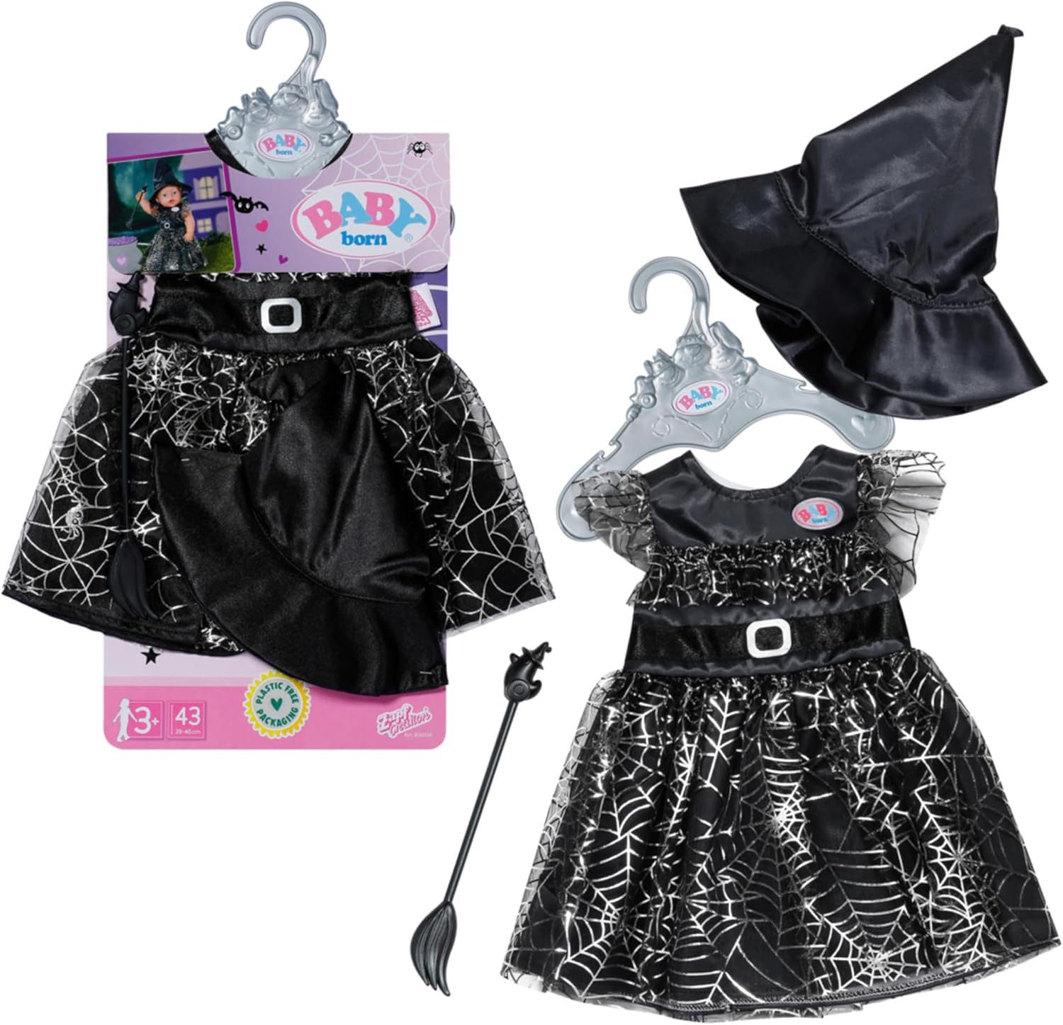 Zapf Creation® Babypuppe Zapf Creation 836026 - BABY born Hexenkleid 43cm