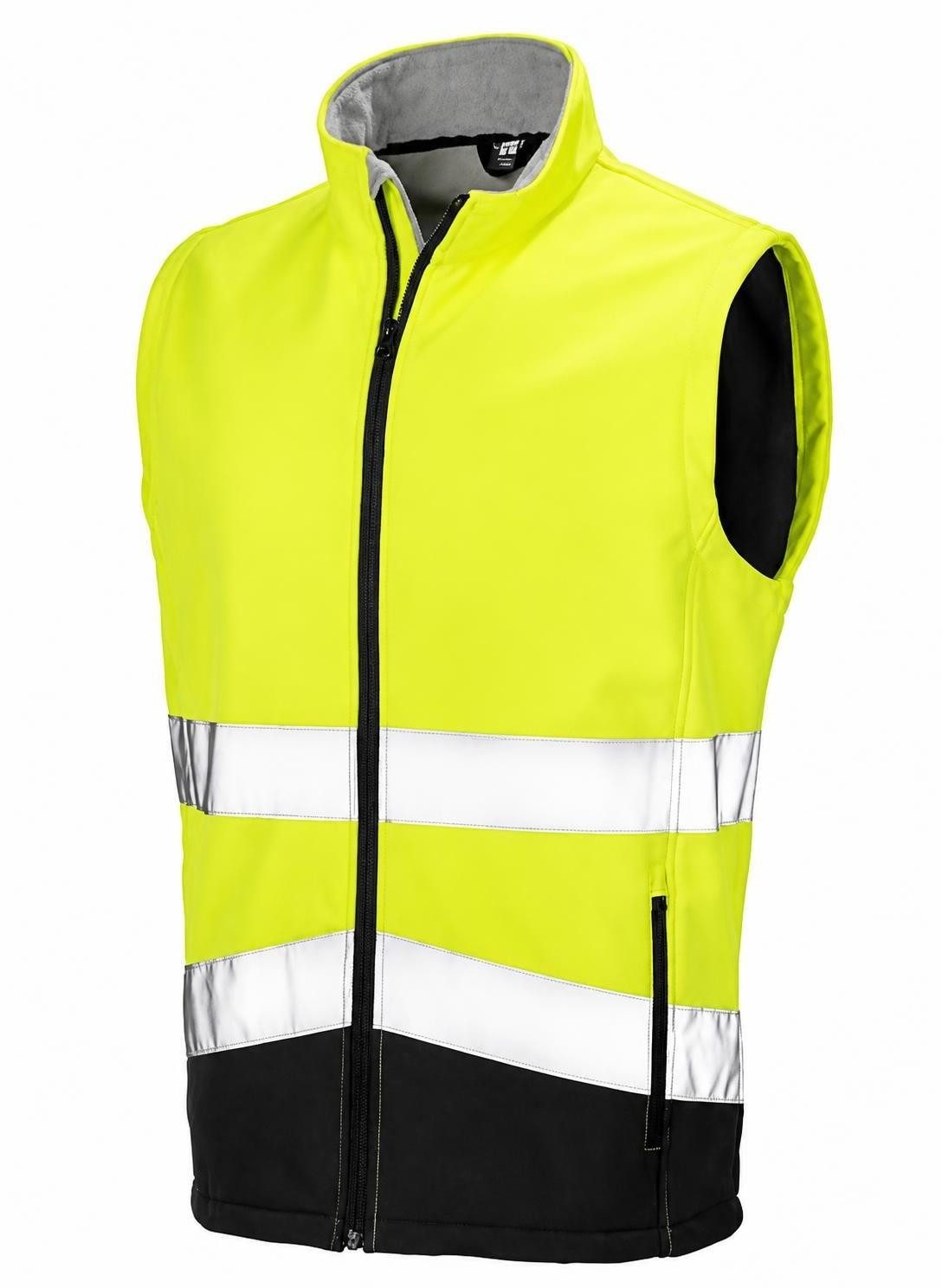 Result Warnweste Herren Printable Safety Softshell Gilet