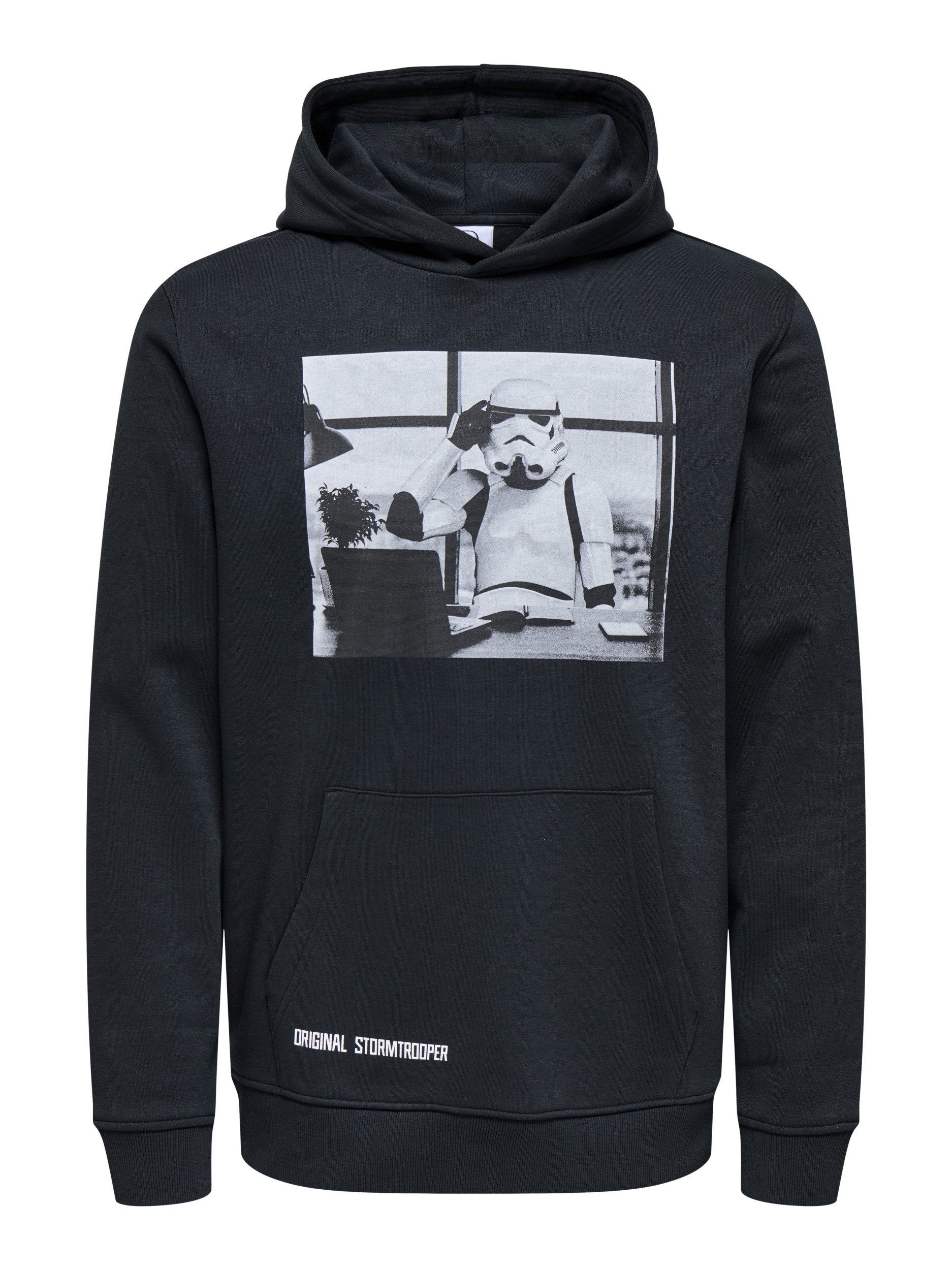 ONLY & SONS Sweatshirt ONSSTORMTROOPER REG LS LIC HOODIE S