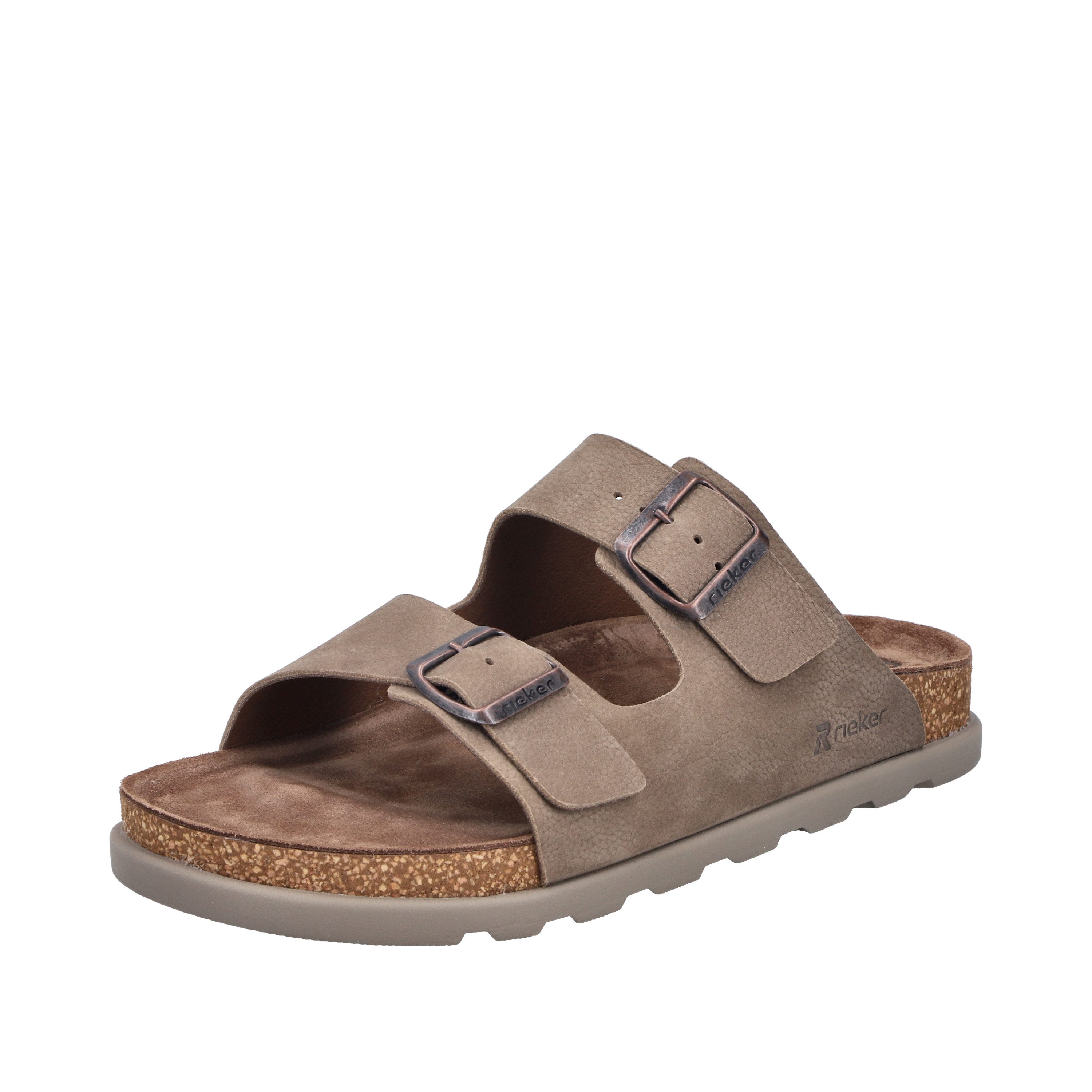 Rieker Pantolette Sommerschuh, Strandschuh, Hausschuh mit bequemem Fußbett