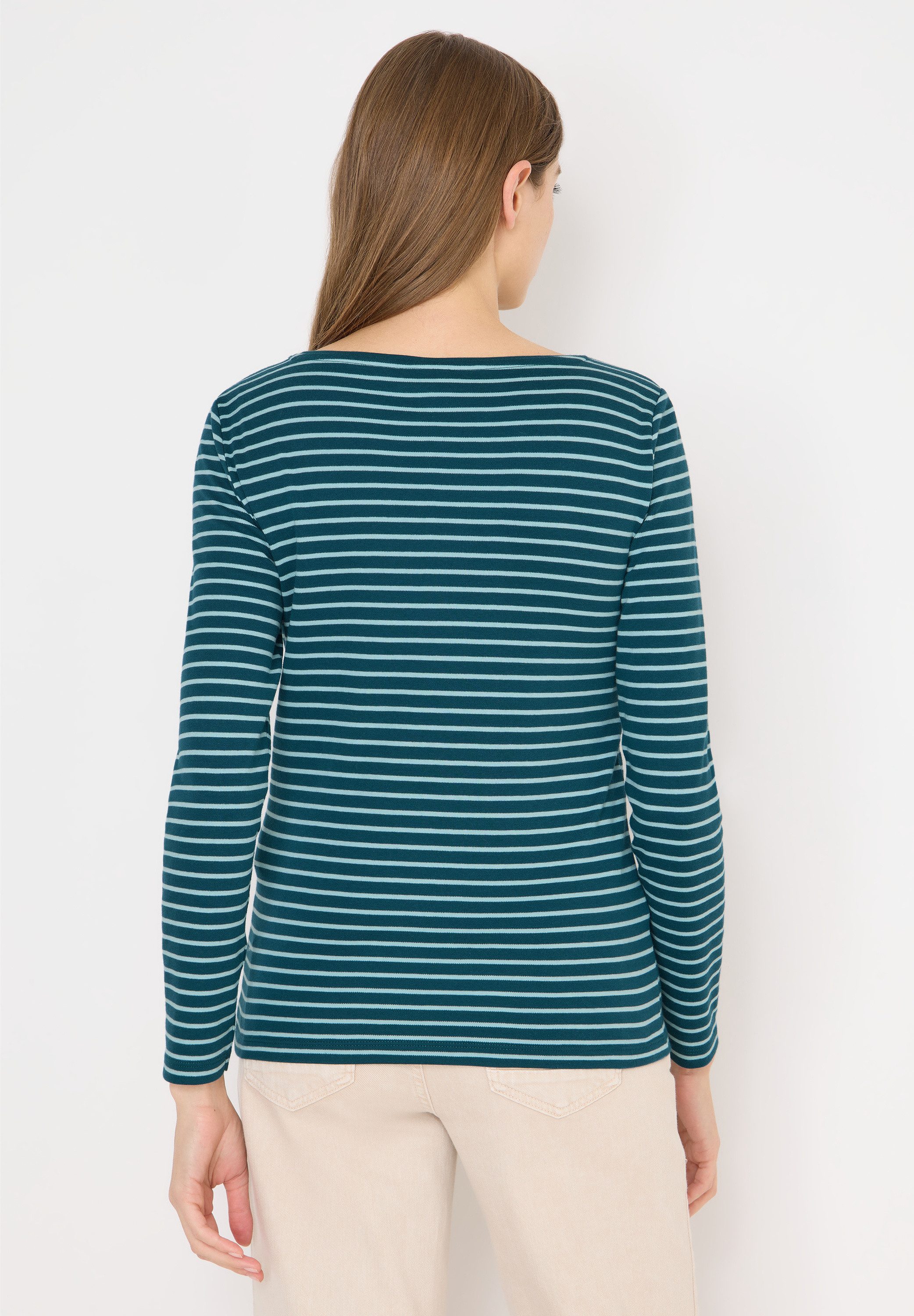 CECIL Langarmshirt aus reiner Baumwolle günstig online kaufen