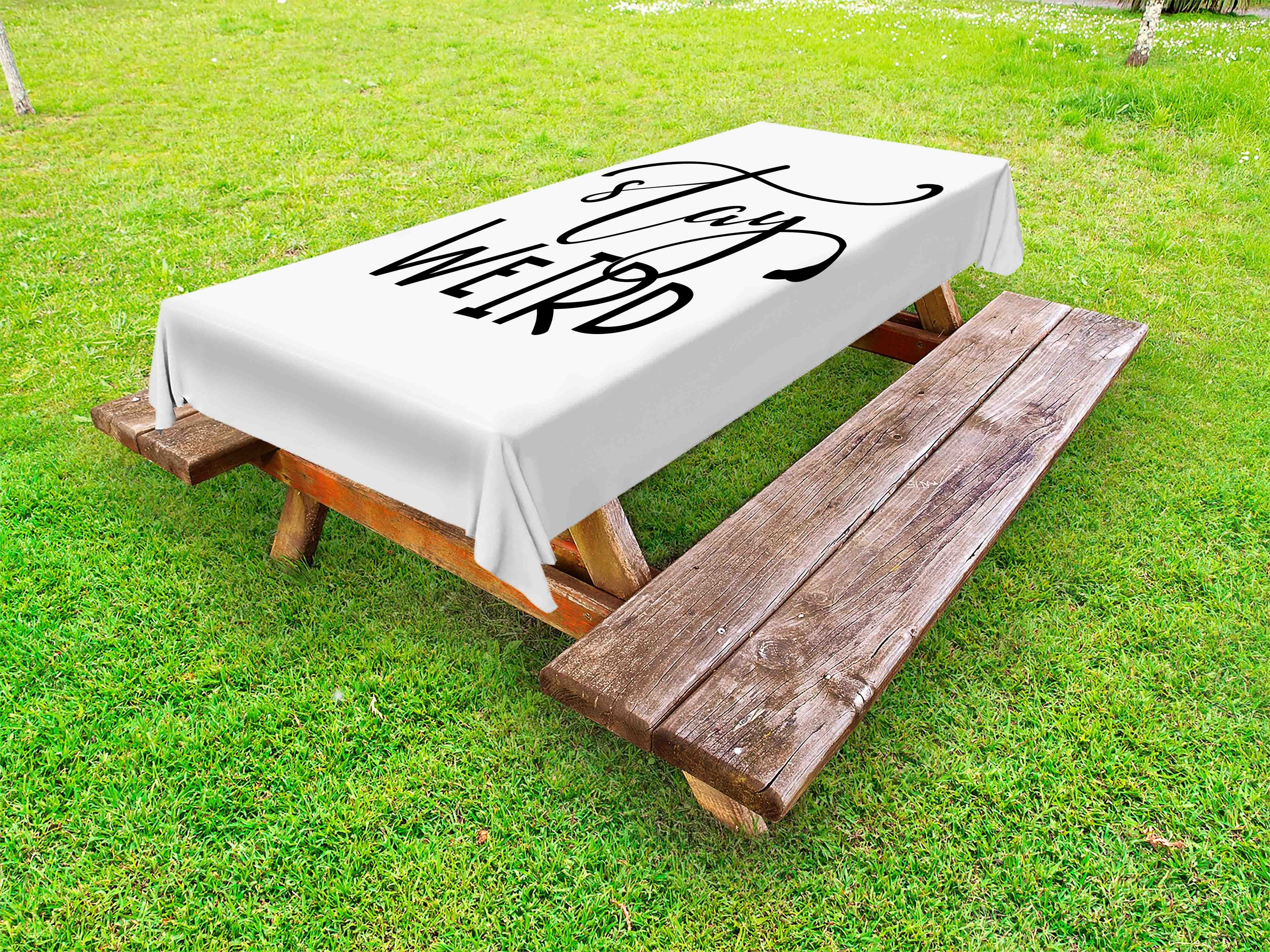 Abakuhaus Tischdecke dekorative waschbare Picknick-Tischdecke, bist verrückt Sei wer du Bleib getreu