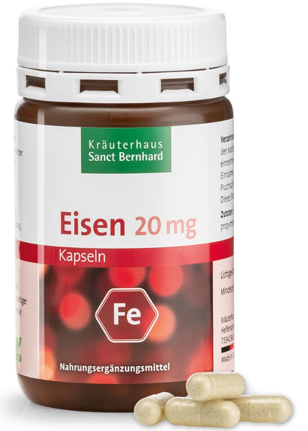 Sanct Bernhard Sanct Bernhard Eisen – Kapseln – 120 Kapseln Kapseln