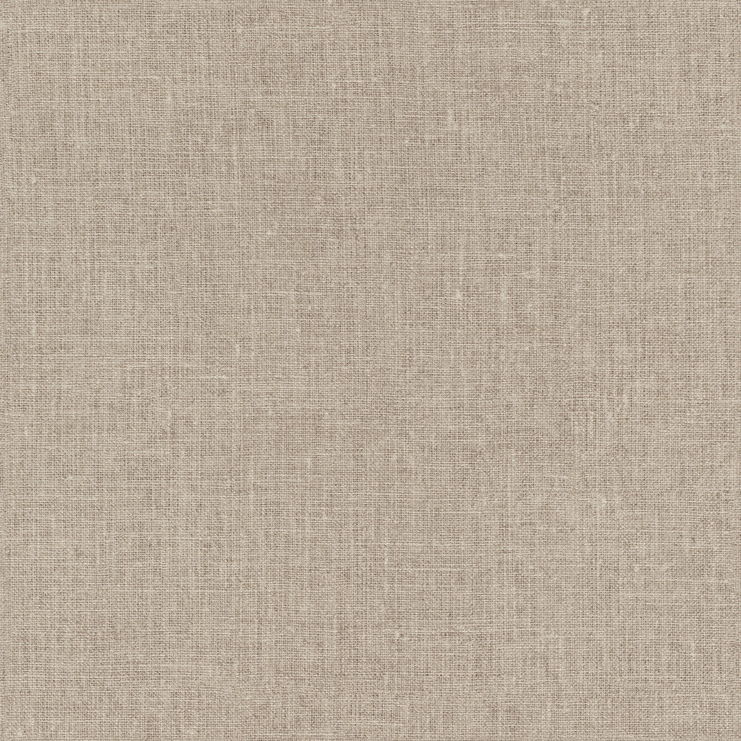 Rasch Vliestapete Leinenoptik - Vinyltapete Braun Taupe, einfarbig, uni, Leinenoptik, Stoffoptik, Textiloptik, (1 Rolle, 1 St., Kollektion Atelier Tissé - 10,05 m x 0,53 m), gute Lichtbeständigkeit, feucht abwischbar, restlos abziehbar