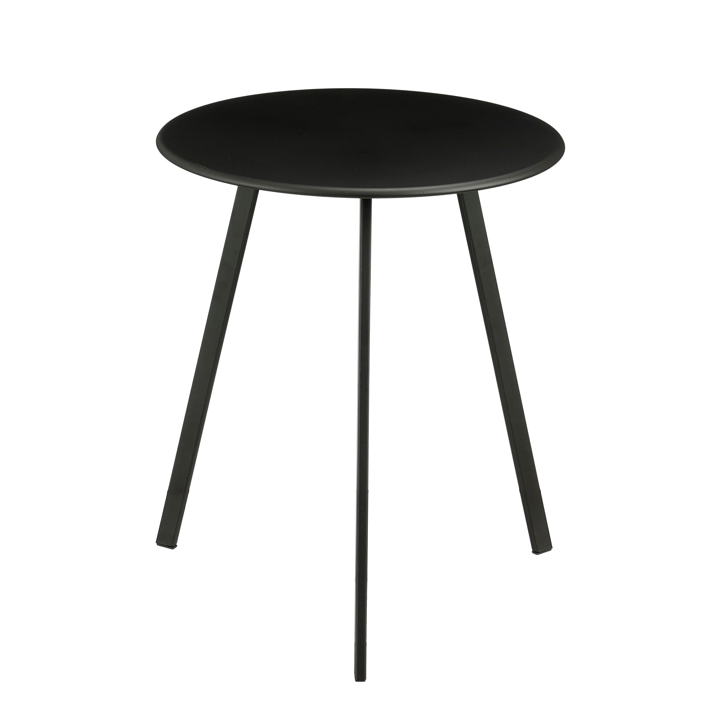 Mica Decorations Beistelltisch Mica Decorations Seattle Beistelltisch 45 x Ø38 cm Schwarz
