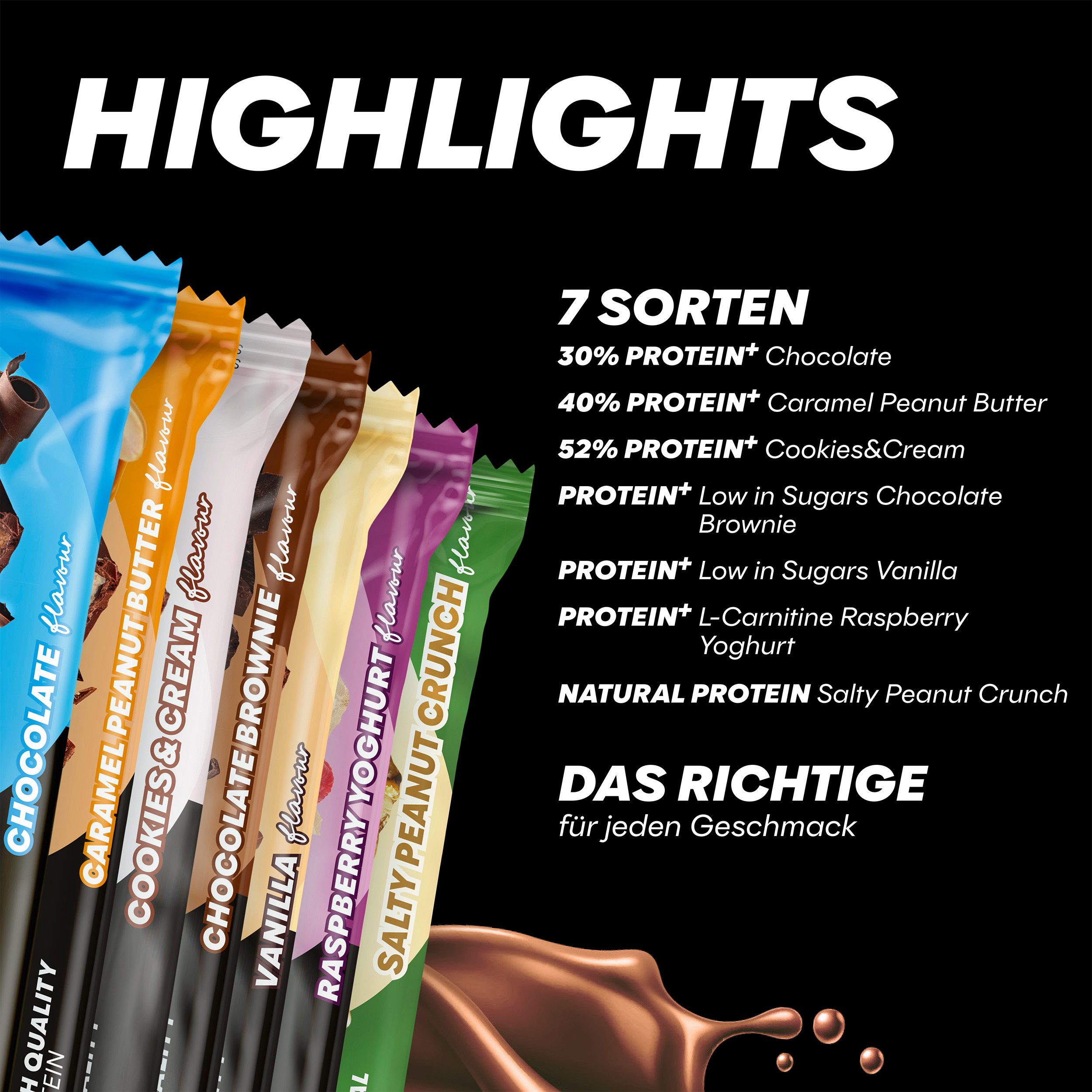 PowerBar Protein Multiflavour Box - 14 Powerbar Riegel MIXBOX Riegel, 1 er Box à 1 St., 480 g, Multiflavour Box