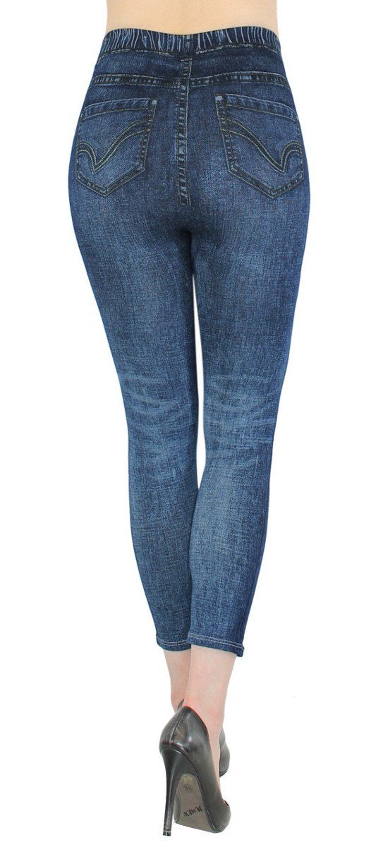 dy_mode 7/8-Jeggings Damen 7/8 Leggings Jeans Optik Capri Jeggings Sommer J günstig online kaufen