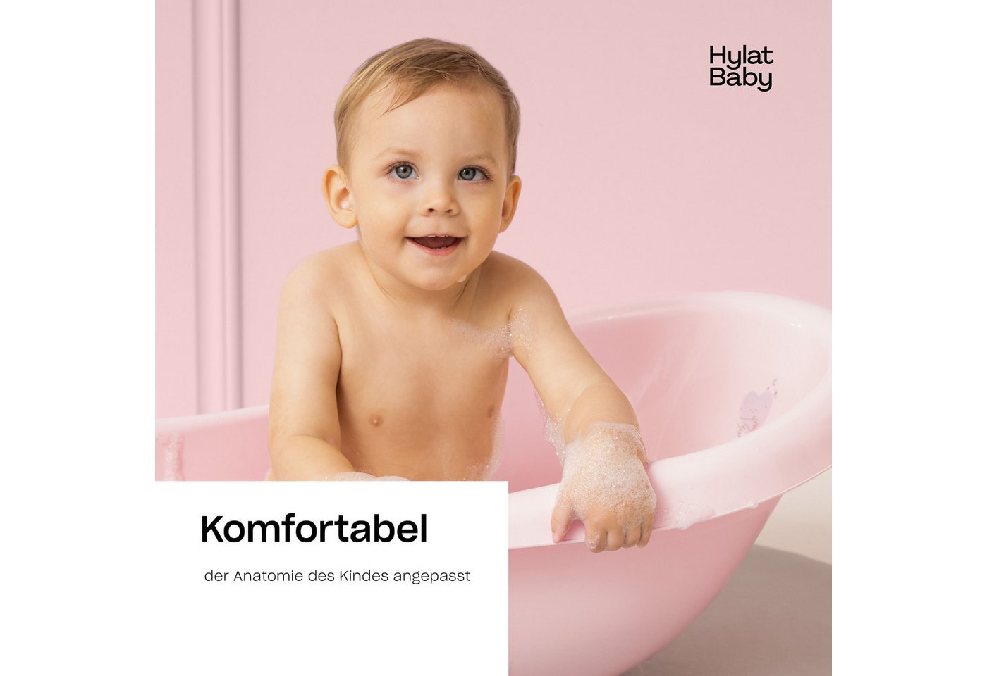Thumbnail - Hylat Baby Babybadewanne Hylat Baby Badewanne mit Gestell - TÜV Rheinland zertifiziert - Lite, (2-tlg), Babywanne mit Ge...
