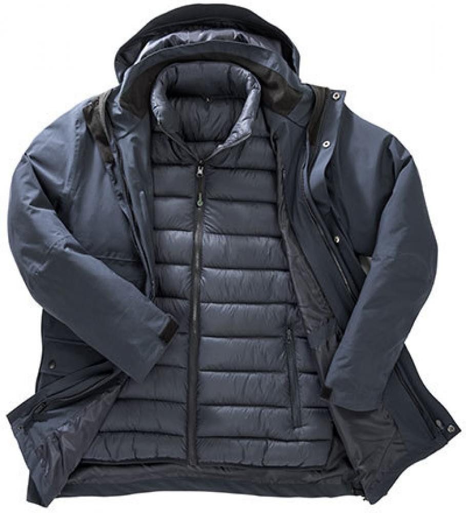 Outdoorjacke Unisex Recycled 3-In-1 Padded Ripstop Jacke