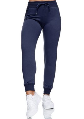 JEEL Sweathose Jogginghose Damen (1-tlg) Baumwolle, Lycra, Slim Fit