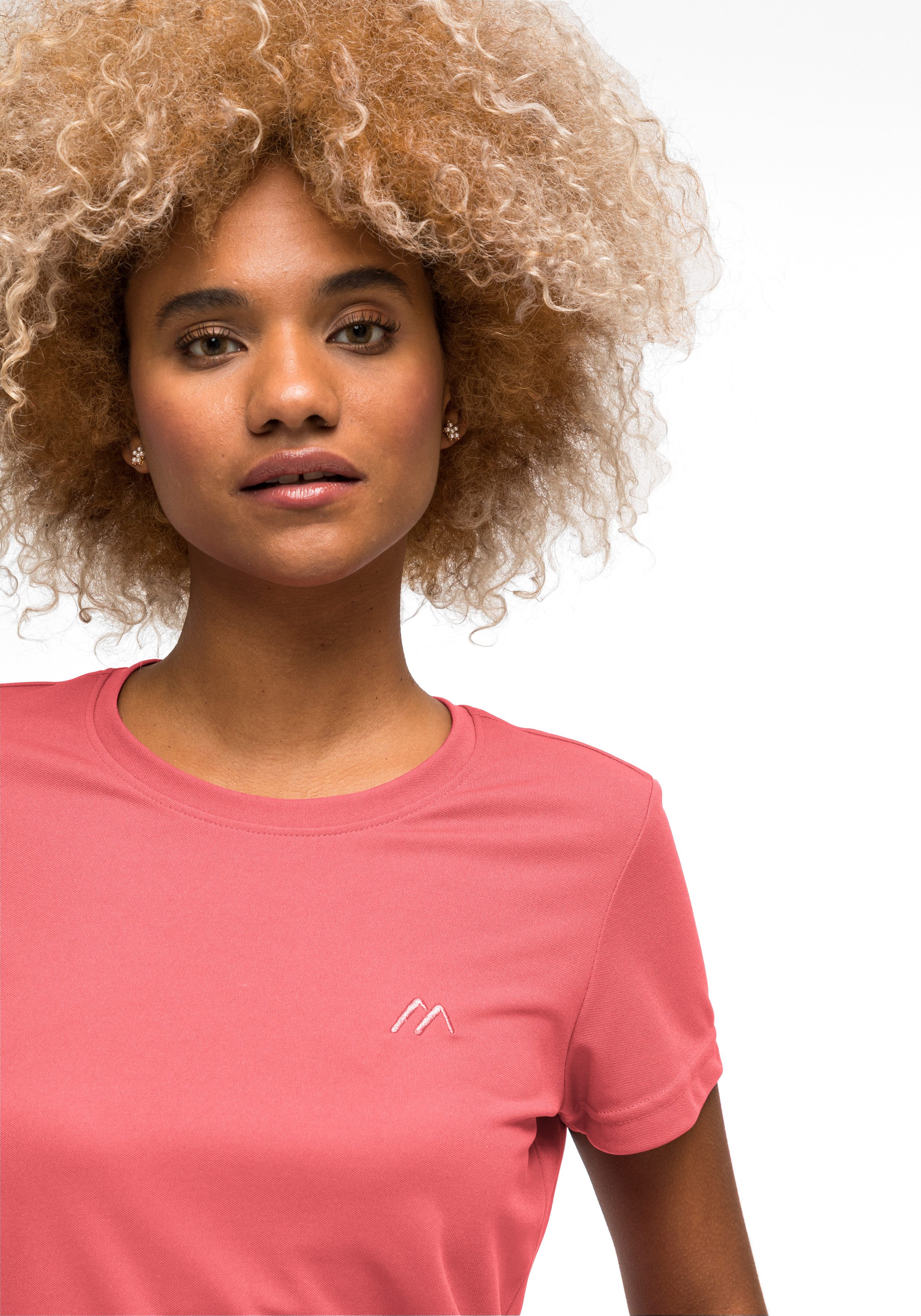 Maier Sports T-Shirt Waltraud Damen Kurzarmshirt, leichtes Sommer Funktionsshirt, Rundhals, Reg Fit