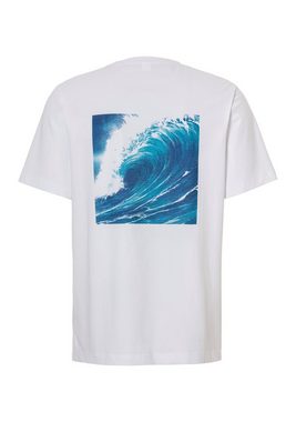 John Devin T-Shirt Kurzarmshirt mit modernem Rückprint aus reiner Baumwolle