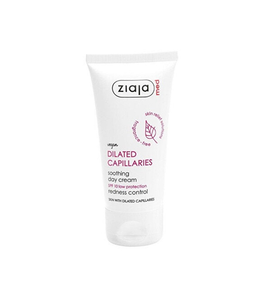 Ziaja Tagescreme Hautcreme SPF 10 Erweiterte Kapillaren Beruhigende Tagescreme