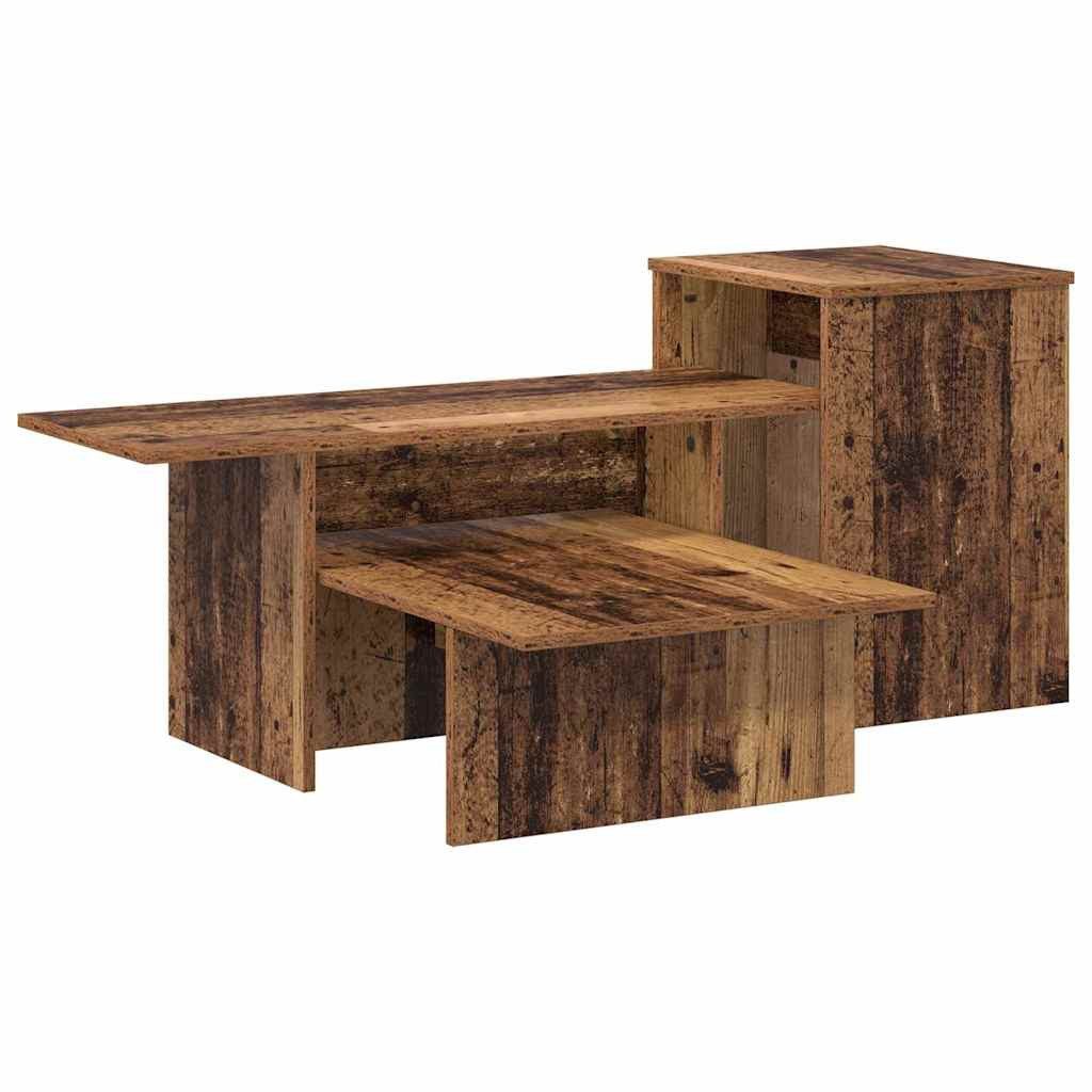 vidaXL Konsolentisch Konsolentisch Altholz 91,5 x 35 x 38,5 cm Holzwerkstoff (1-St)