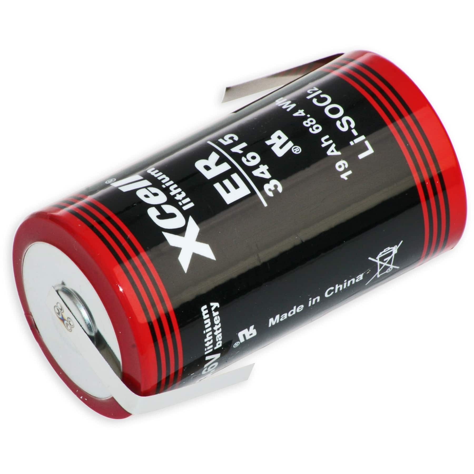KRAFTMAX Lithium-Batterie LS34615, D, mit Batterie