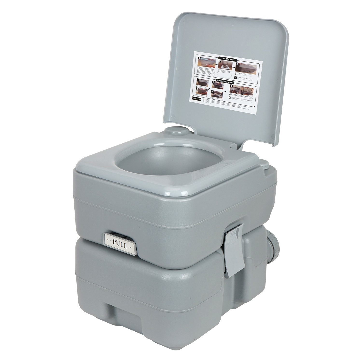 OSTWOLKE Campingtoilette Tragbare 20L Reisetoilette Chemietoilette Mobile WC Toilette