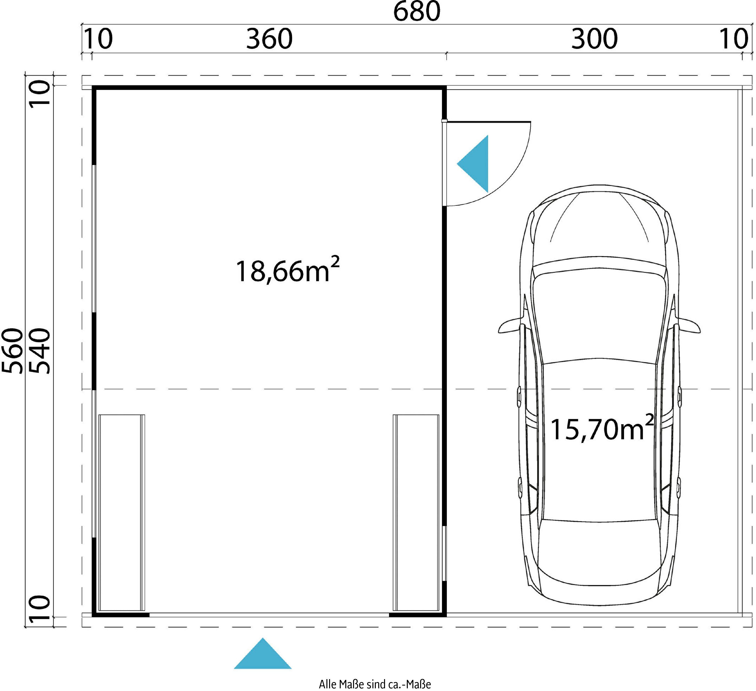 LASITA MAJA Garage Bahamas zusätzlichem Eingang) (mit lichtgrau