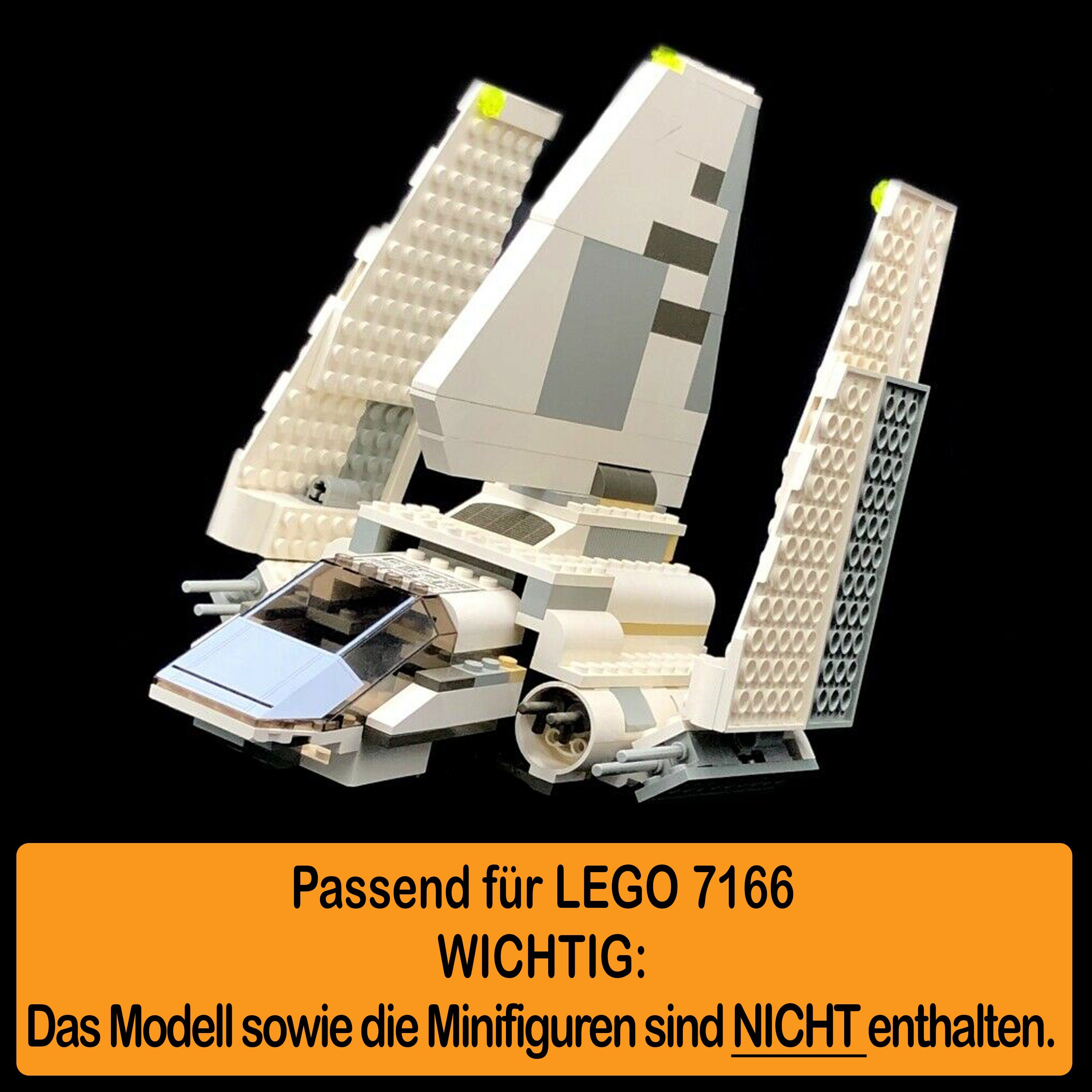 100% Positionen LEGO AREA17 Imperial und Shuttle Winkel Standfuß in Display zum selbst Made Stand zusammenbauen), (verschiedene Germany einstellbar, 7166 für Acryl