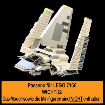 AREA17 Standfuß Acryl Display Stand für LEGO 7166 Imperial Shuttle (verschiedene Winkel und Positionen einstellbar, zum selbst zusammenbauen), 100% Made in Germany
