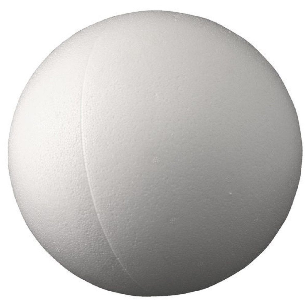 naninoa GmbH Styropor-Teil STYROPOR-KUGELN ca. 100mm, 10cm/5 Stück/Vollmaterial
