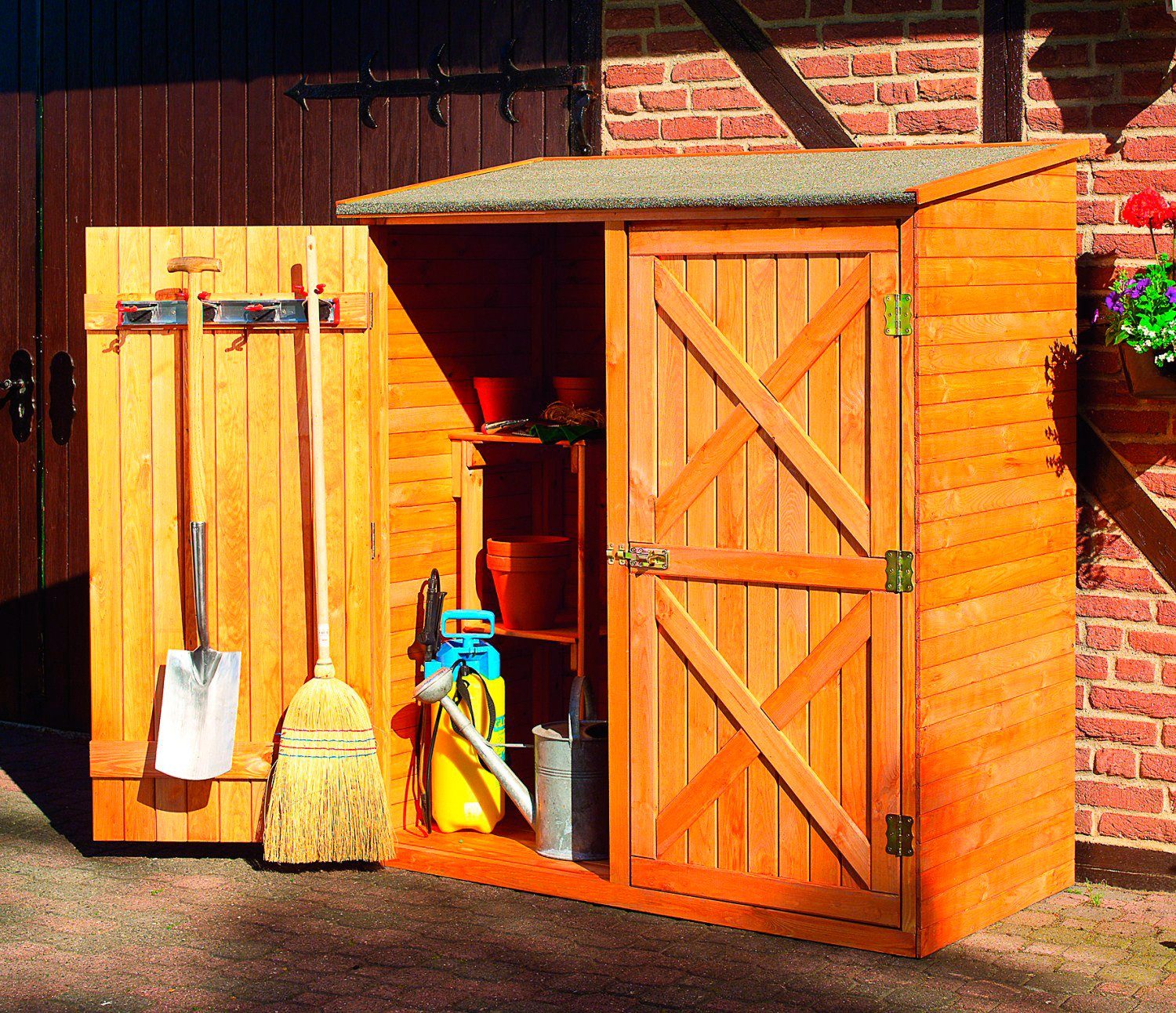 promadino Garten-Geräteschrank Pforzheim, BxT: 149x78 cm