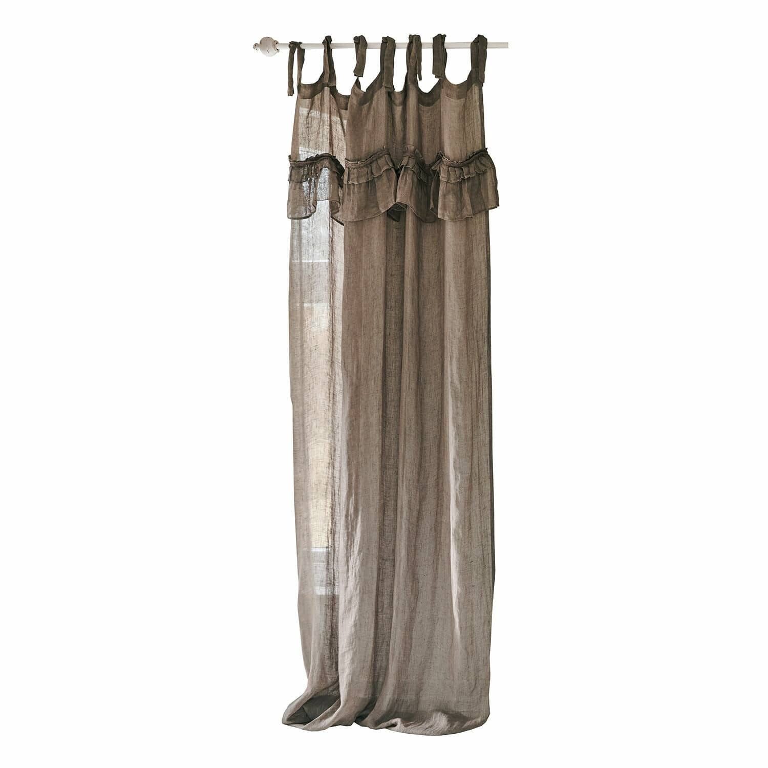 Mirabeau Vorhang Gardine Tousia braun günstig online kaufen