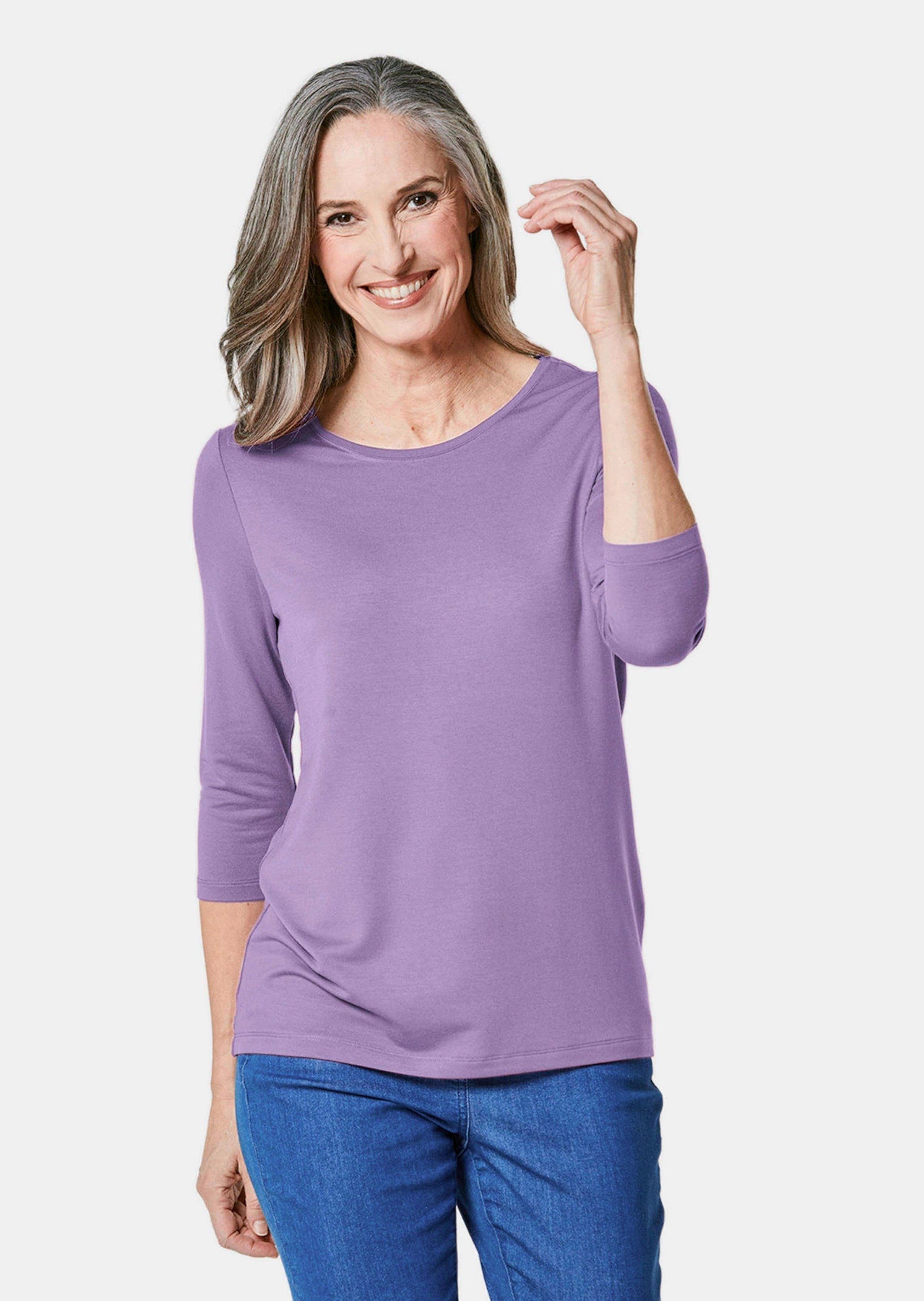 GOLDNER 3/4-Arm-Shirt Kombifreundliches Shirt mit ¾ günstig online kaufen
