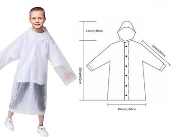 Fivejoy Regenjacke 2 tlg-Regenponcho Kinder Wasserdicht Wiederverwendbar Regencape Unisex (1-St)