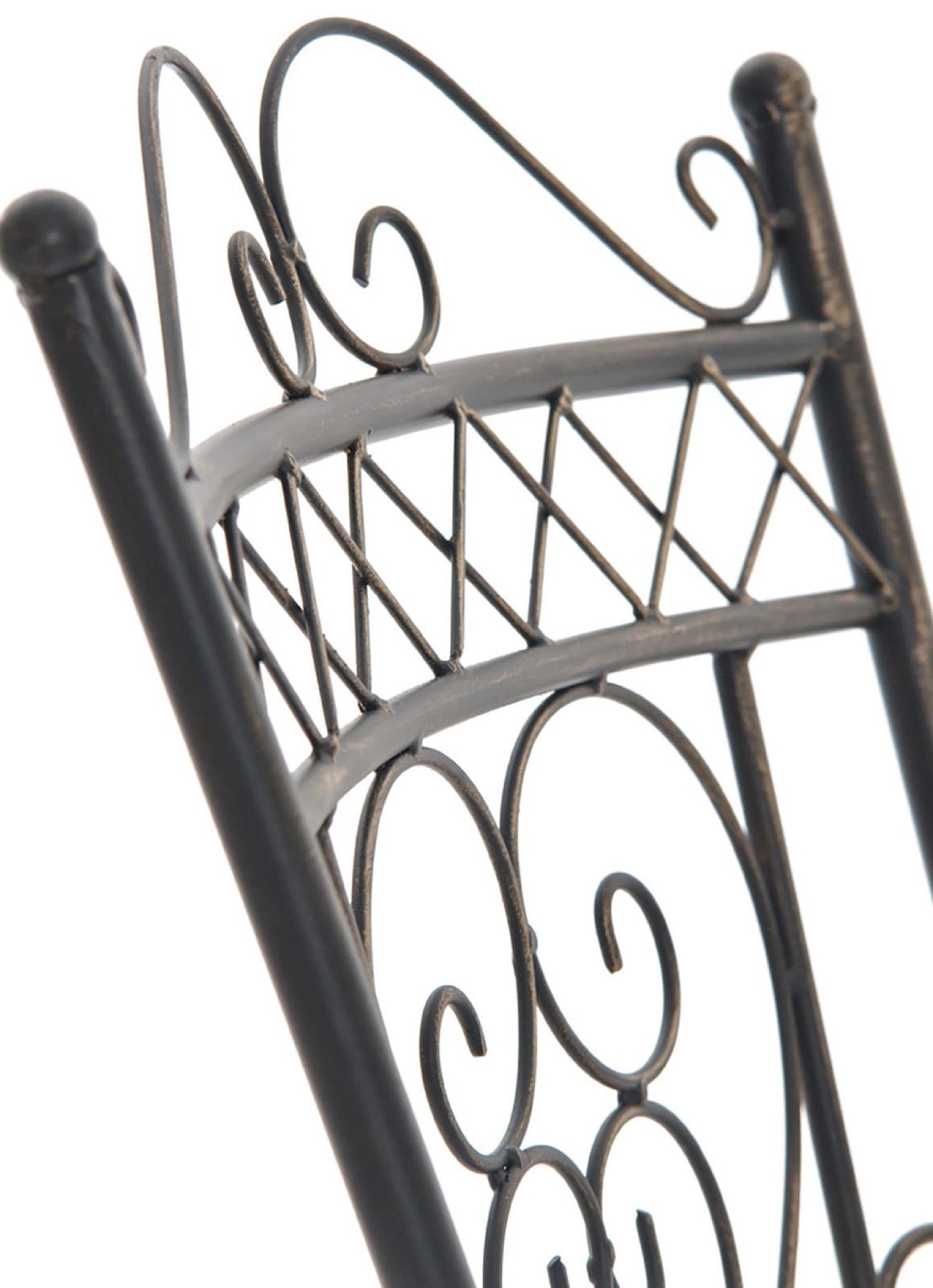 48 cm Farbe: / - (Metalltische TPFGarden Balkon, Maße handgefertigtem x - für 88 48 (HxBxT): outdoor, St), 2er-Set - 43 Eisen Garten, Gartenstuhl Sheen bronze Terrasse Sitzhöhe: cm aus x 2 Bistrotisch
