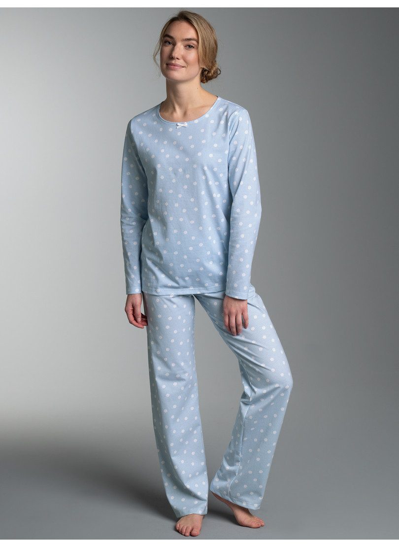 Trigema Schlafanzug TRIGEMA Pyjama mit Allover "Punkt" Muster (1 tlg)