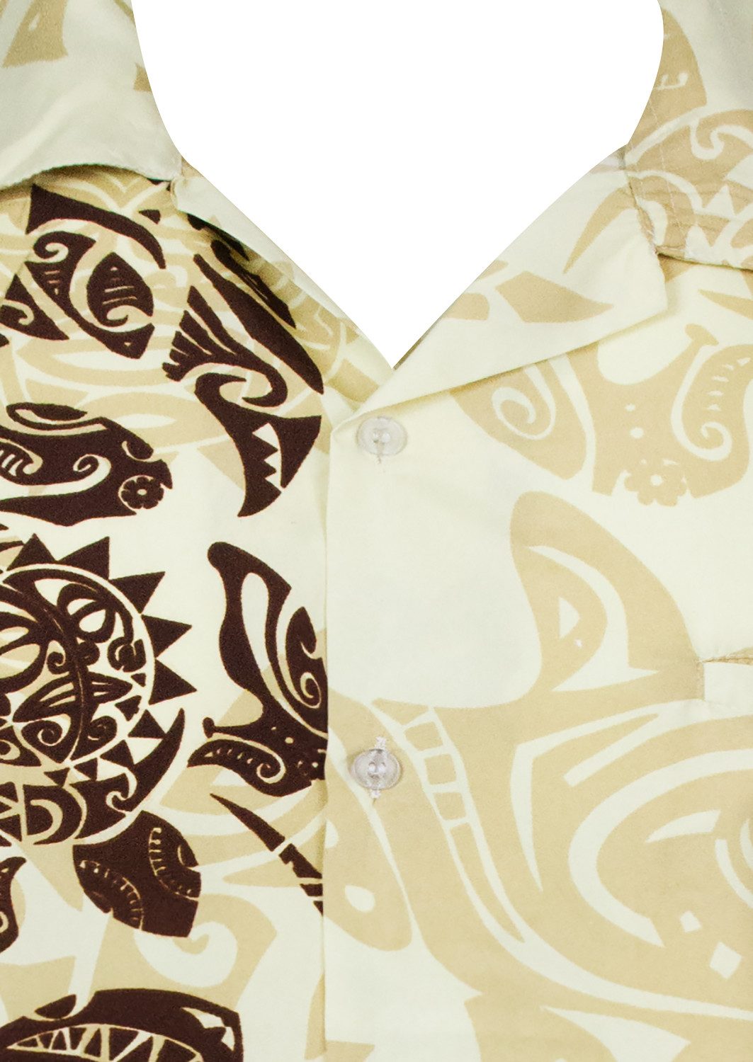King Kameha Hawaiihemd Maori Wedding Funky Hawaii-Hemd Herren Kurzarm Front-Tasche Unisex