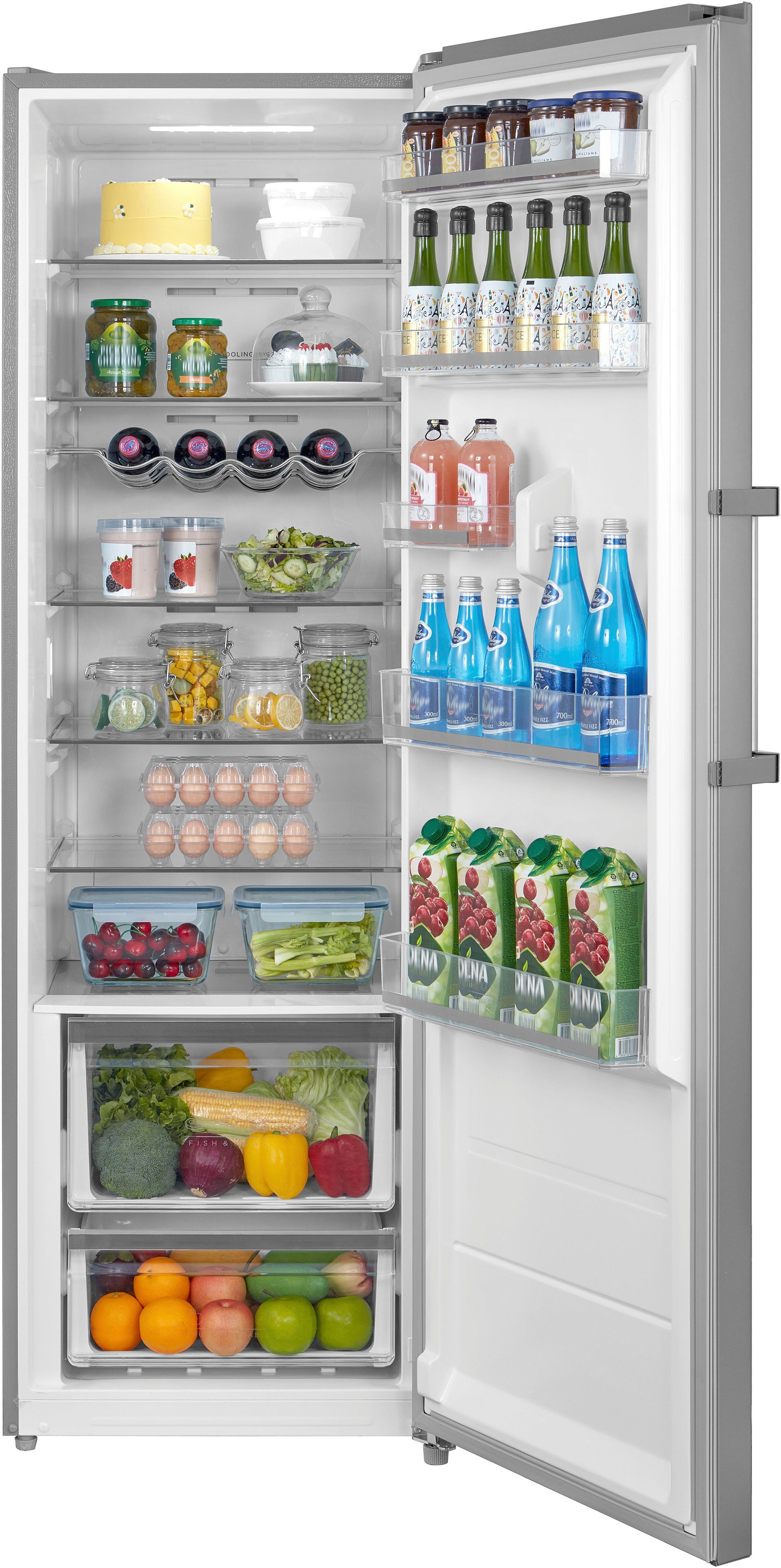 Hanseatic Kühlschrank HKS18560CNFI, 185 cm hoch, 59,5 cm breit