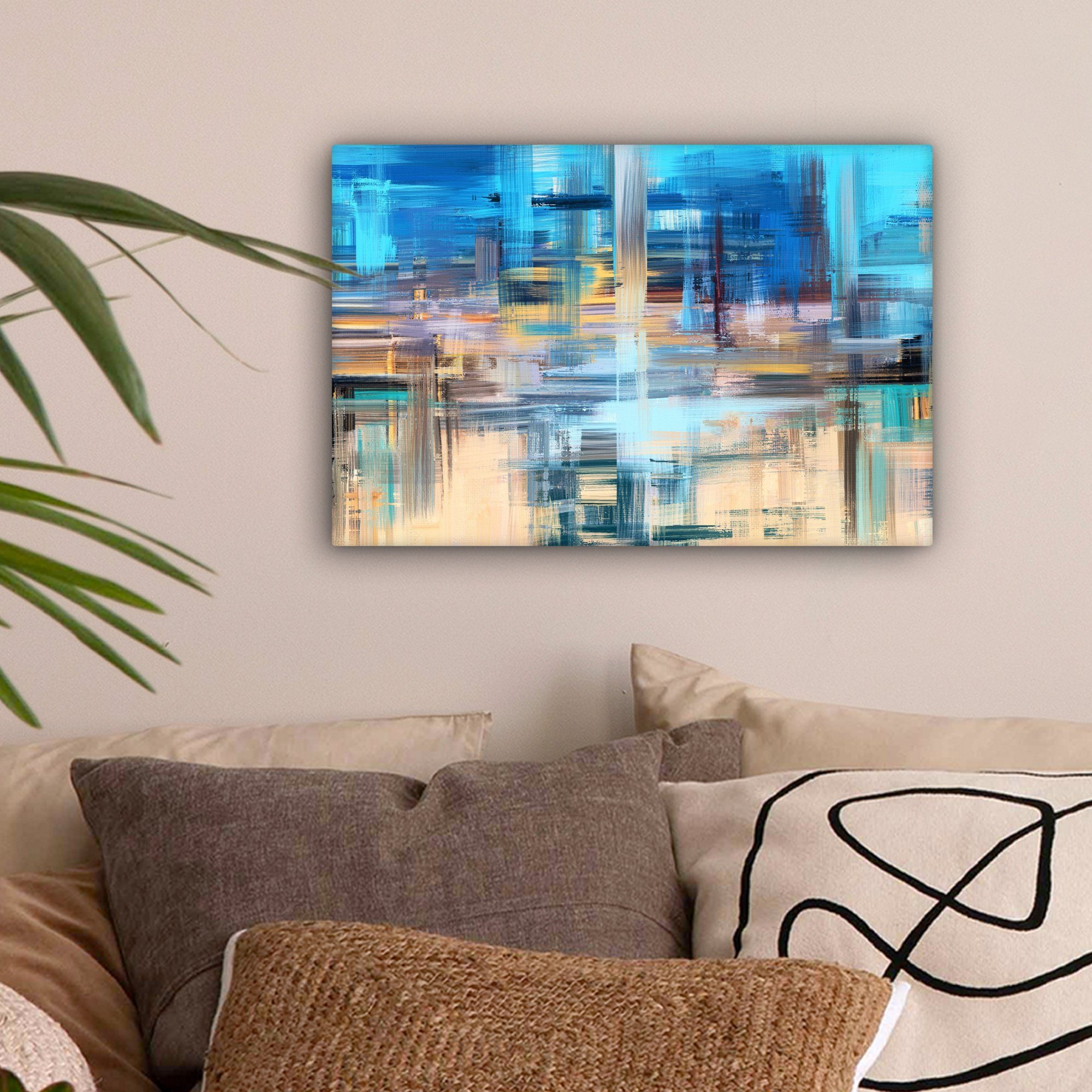OneMillionCanvasses® Leinwandbild Ölfarbe - Abstrakt - günstig online kaufen